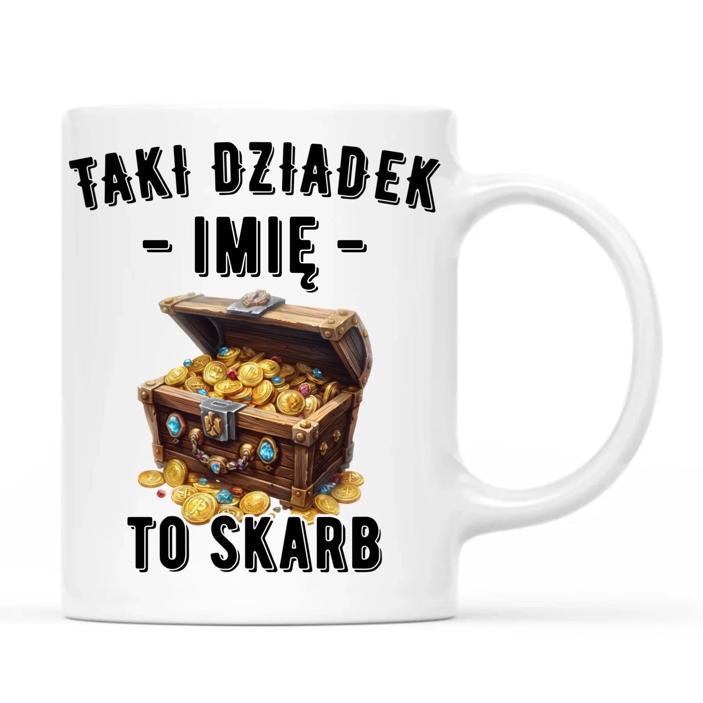 Kubek dla dziadka - Taki dziadek to skarb - personalizowany D19 - StoryCups.pl