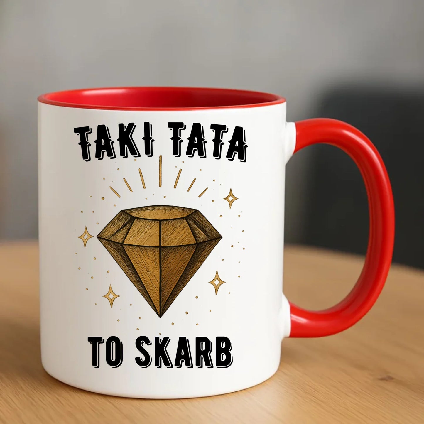 Kubek dla taty - Taki tata to skarb - personalizowany DT17 - StoryCups.pl