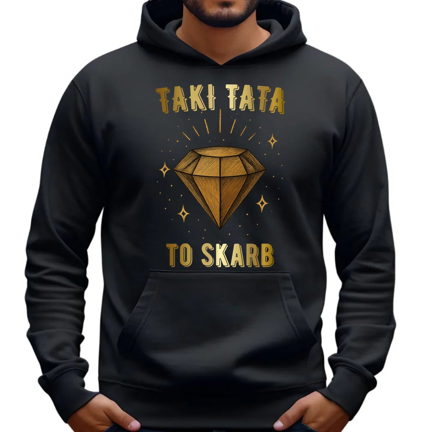Bluza z kapturem dla taty - Taki tata to skarb - personalizowana DT17 - StoryCups.pl