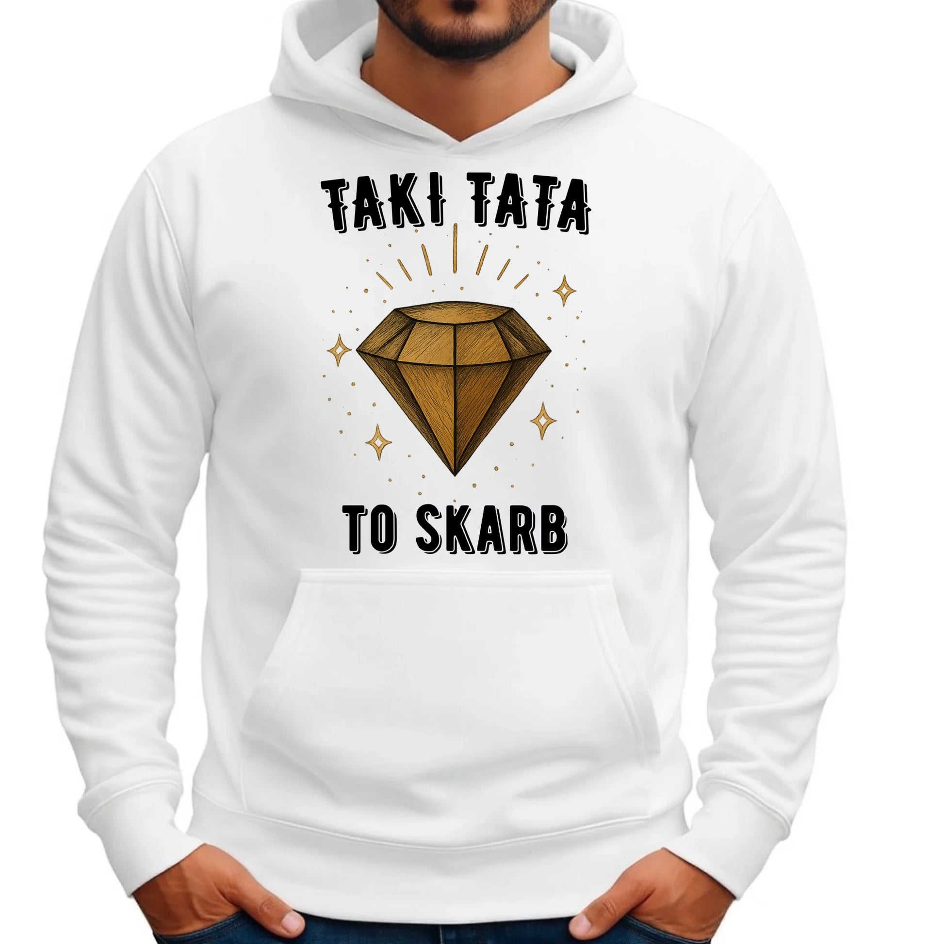 Bluza z kapturem dla taty - Taki tata to skarb - personalizowana DT17 - StoryCups.pl