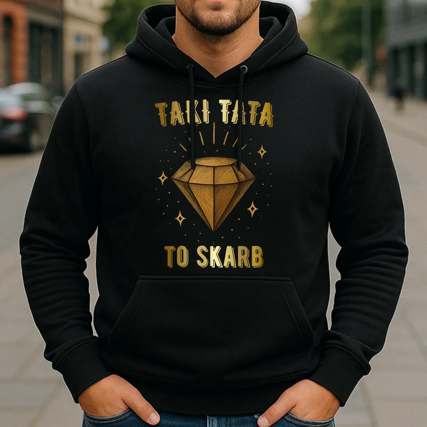 Bluza z kapturem dla taty - Taki tata to skarb - personalizowana DT17 - StoryCups.pl