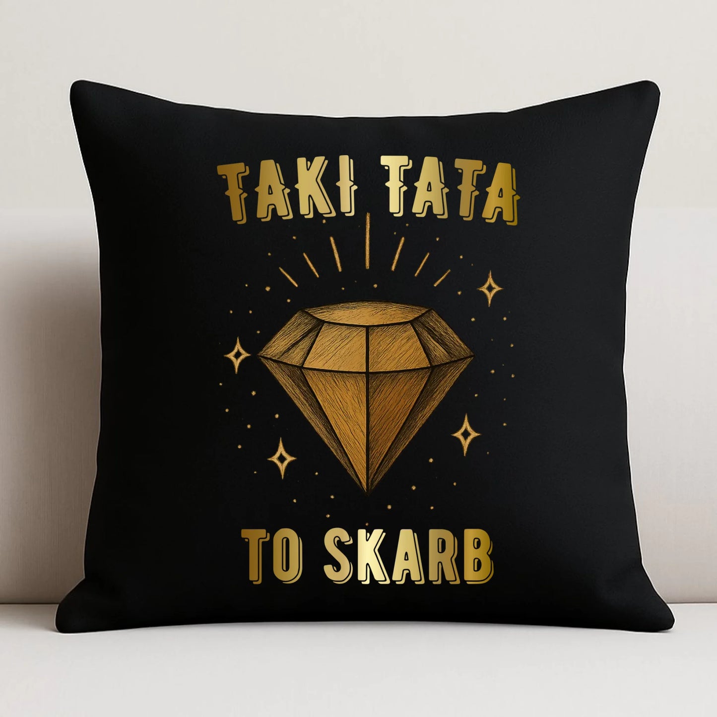 Poduszka dekoracyjna dla taty - Taki tata to skarb - personalizowana DT17 - StoryCups.pl