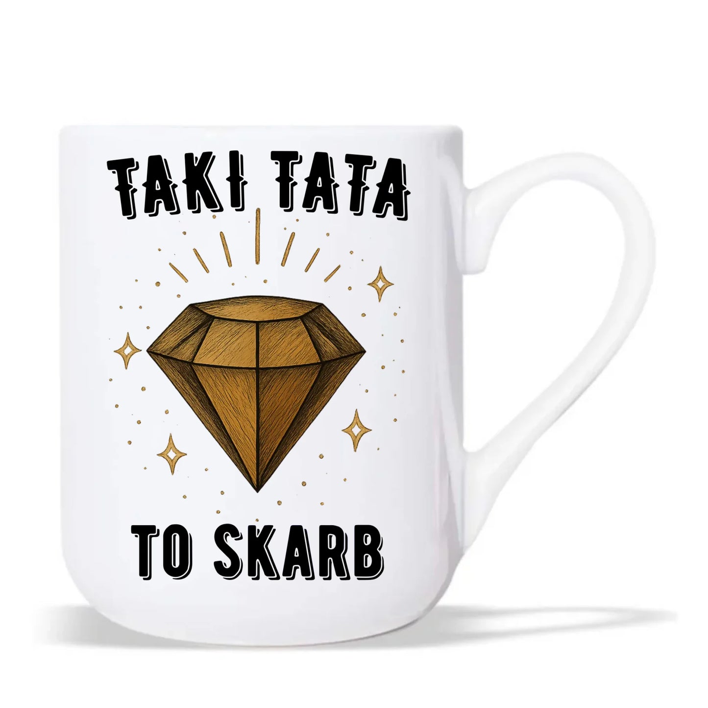 Kubek elegant dla taty - Taki tata to skarb - personalizowany DT17 - StoryCups.pl