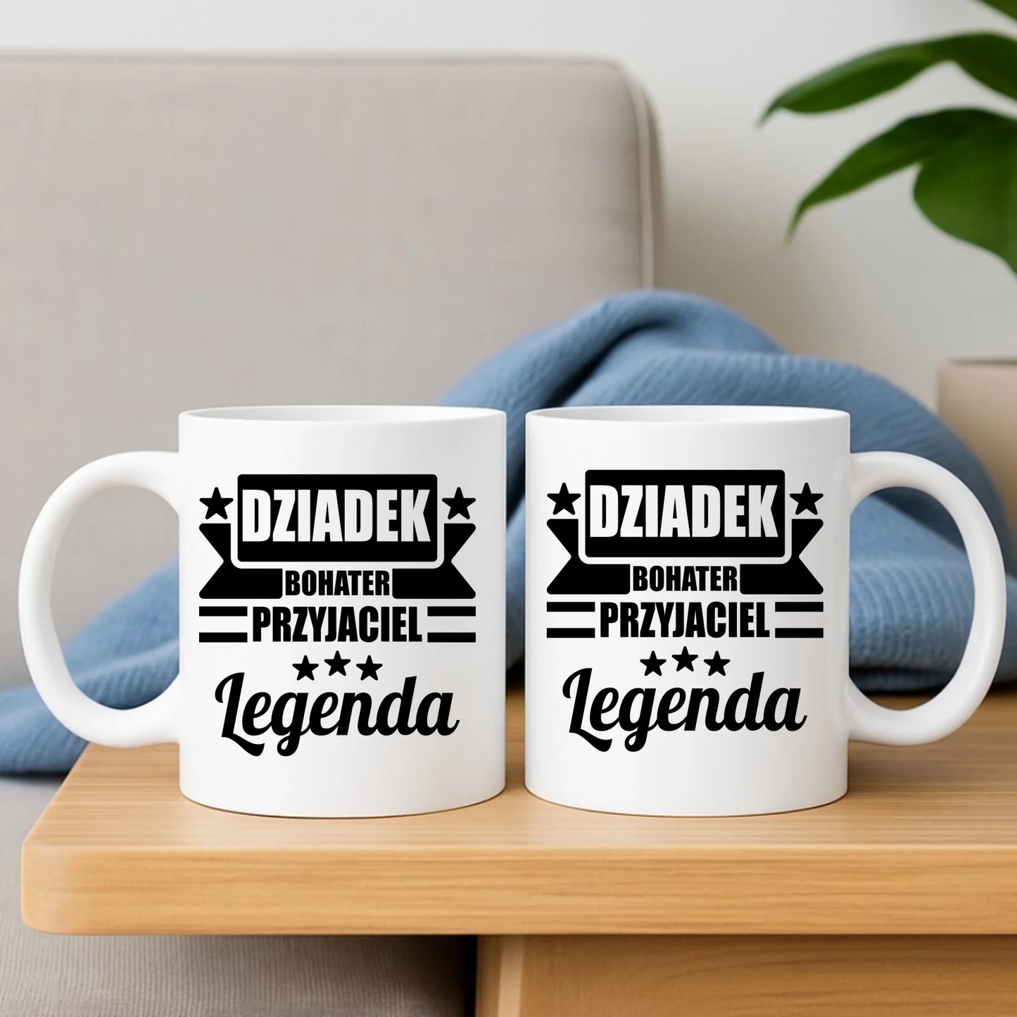 Kubek dla dziadka - Bohater przyjaciel legenda D20 - StoryCups.pl
