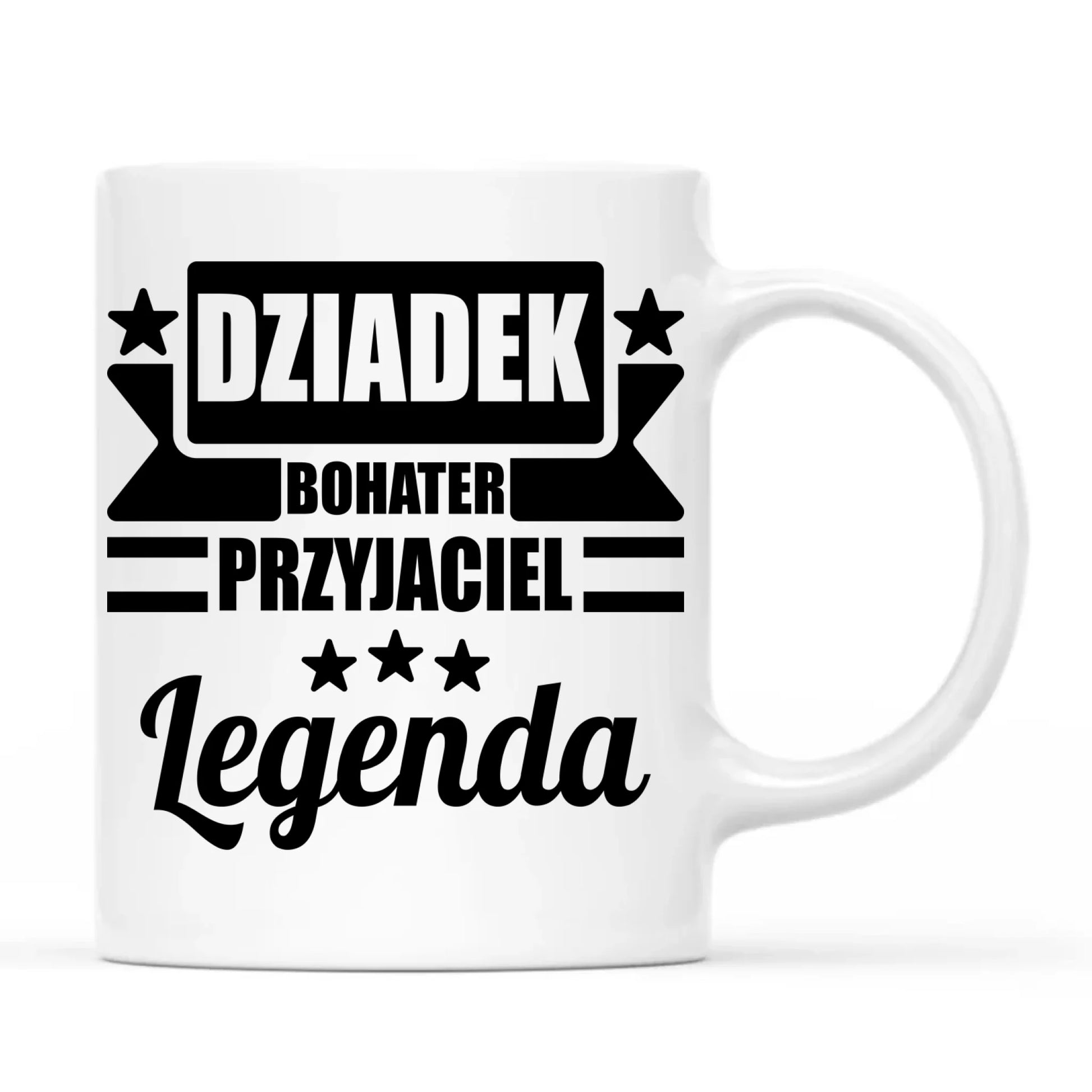 Kubek dla dziadka - Bohater przyjaciel legenda D20 - StoryCups.pl