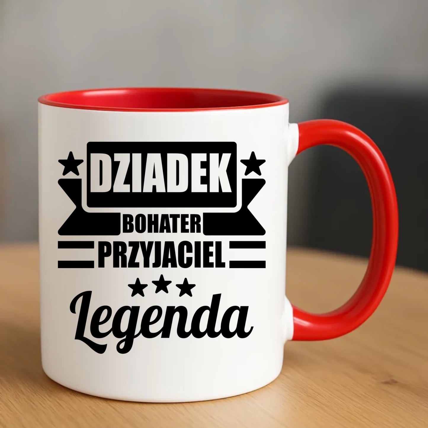 Kubek dla dziadka - Bohater przyjaciel legenda D20 - StoryCups.pl