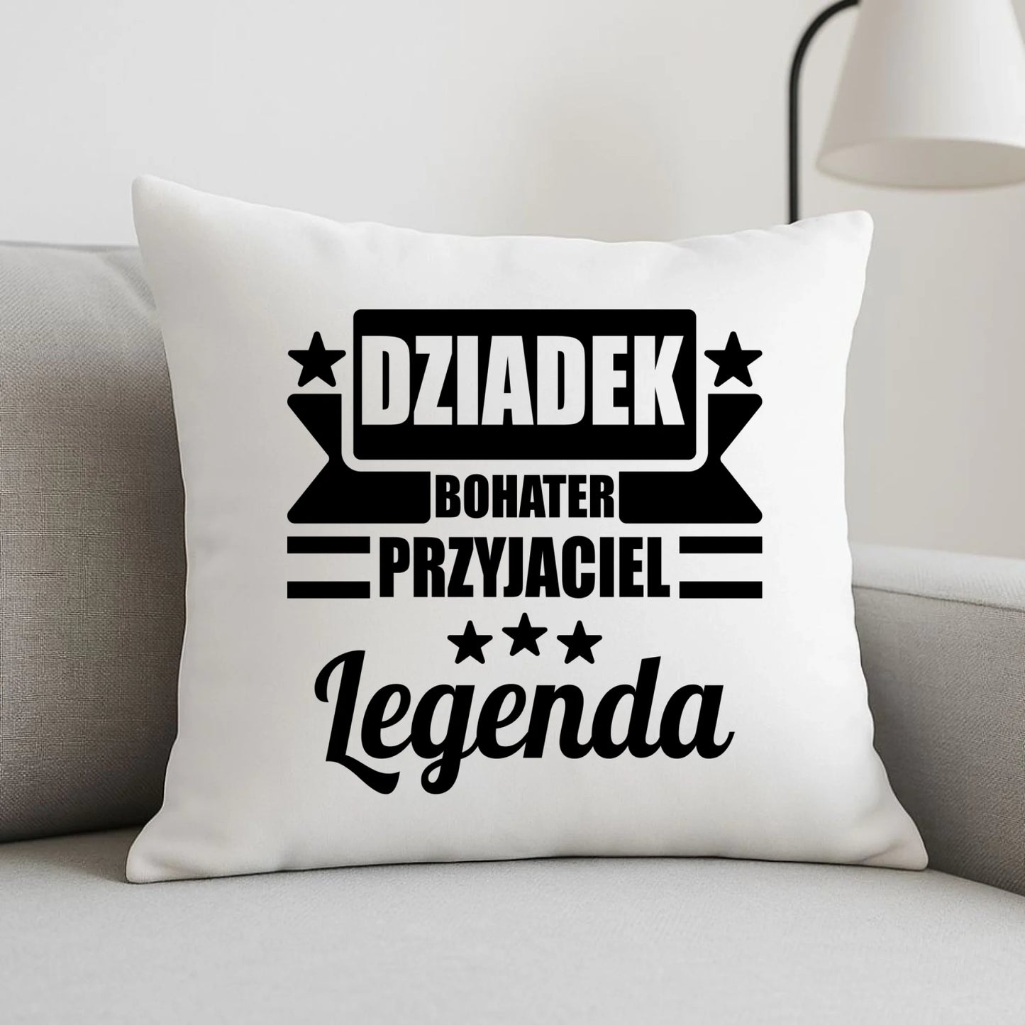 Poduszka dla dziadka - Bohater przyjaciel legenda D20 - StoryCups.pl