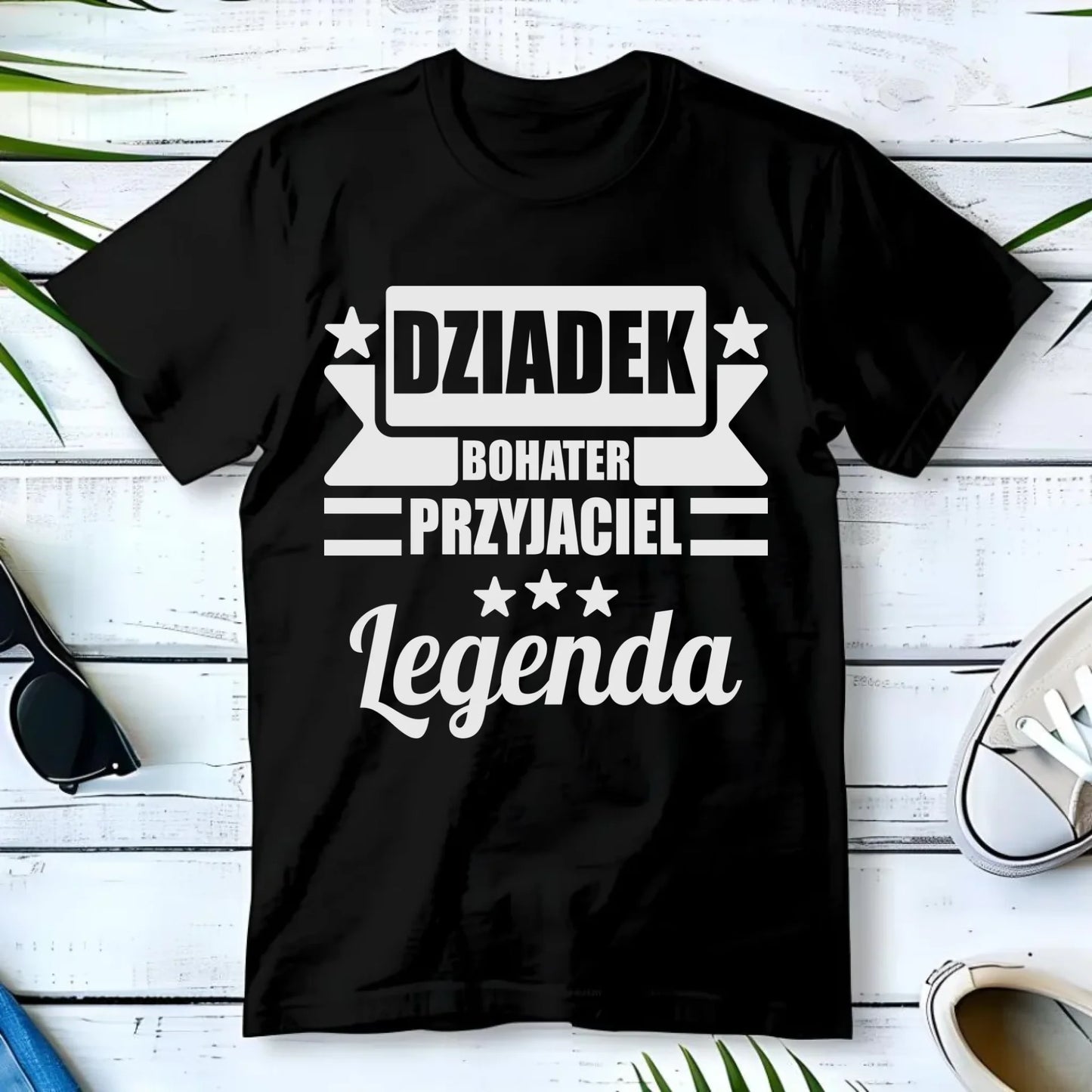 Koszulka dla dziadka - Bohater przyjaciel legenda D20 - StoryCups.pl
