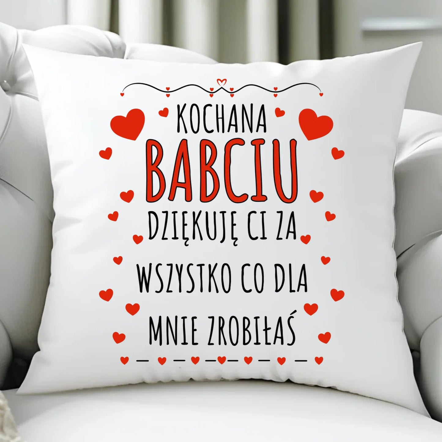Poduszka dla babci - Kochana Babciu dziękuję Ci B21 - StoryCups.pl