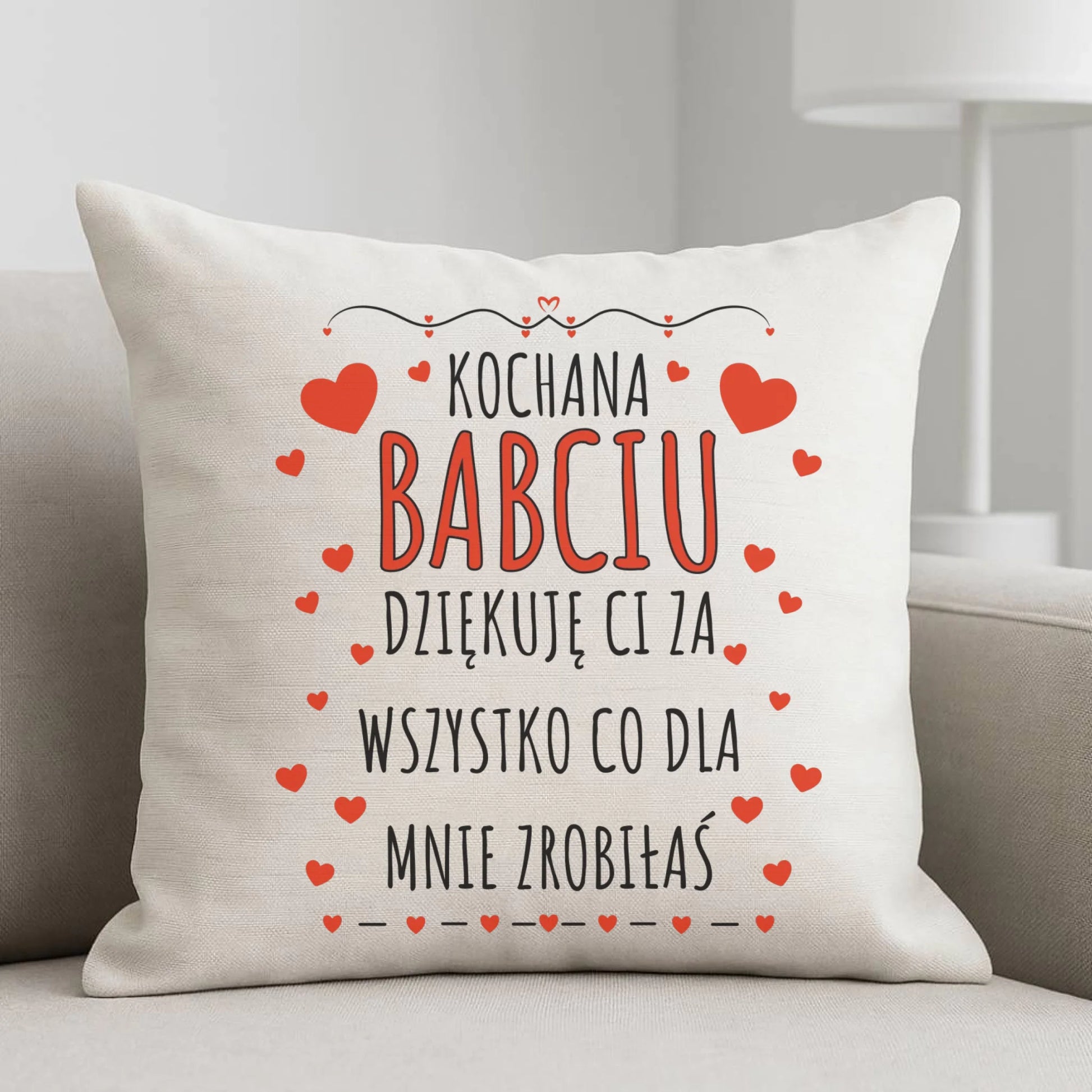 Poduszka dla babci - Kochana Babciu dziękuję Ci B21 - StoryCups.pl
