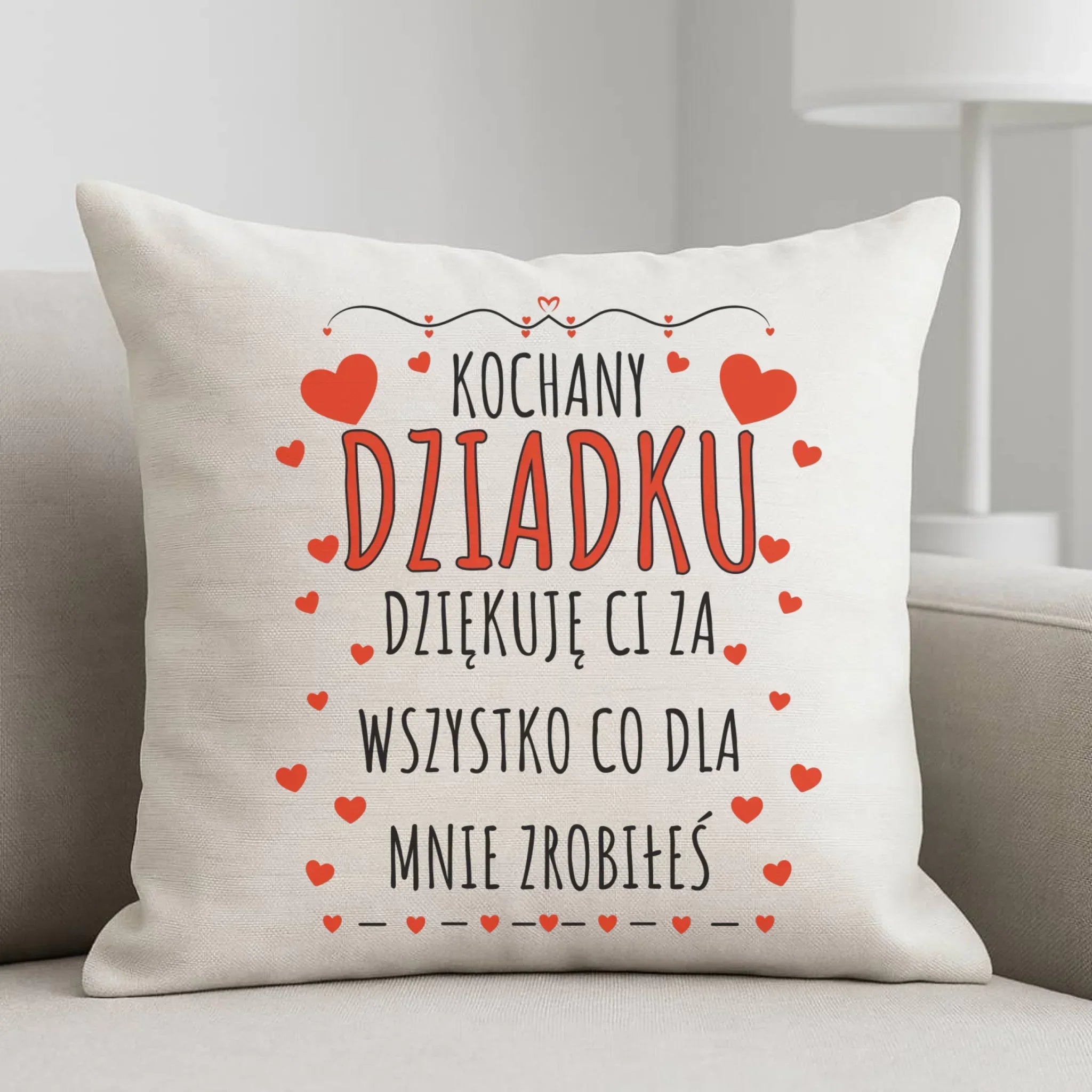 Poduszka dla dziadka - Kochany Dziadku dziękuję Ci D21 - StoryCups.pl