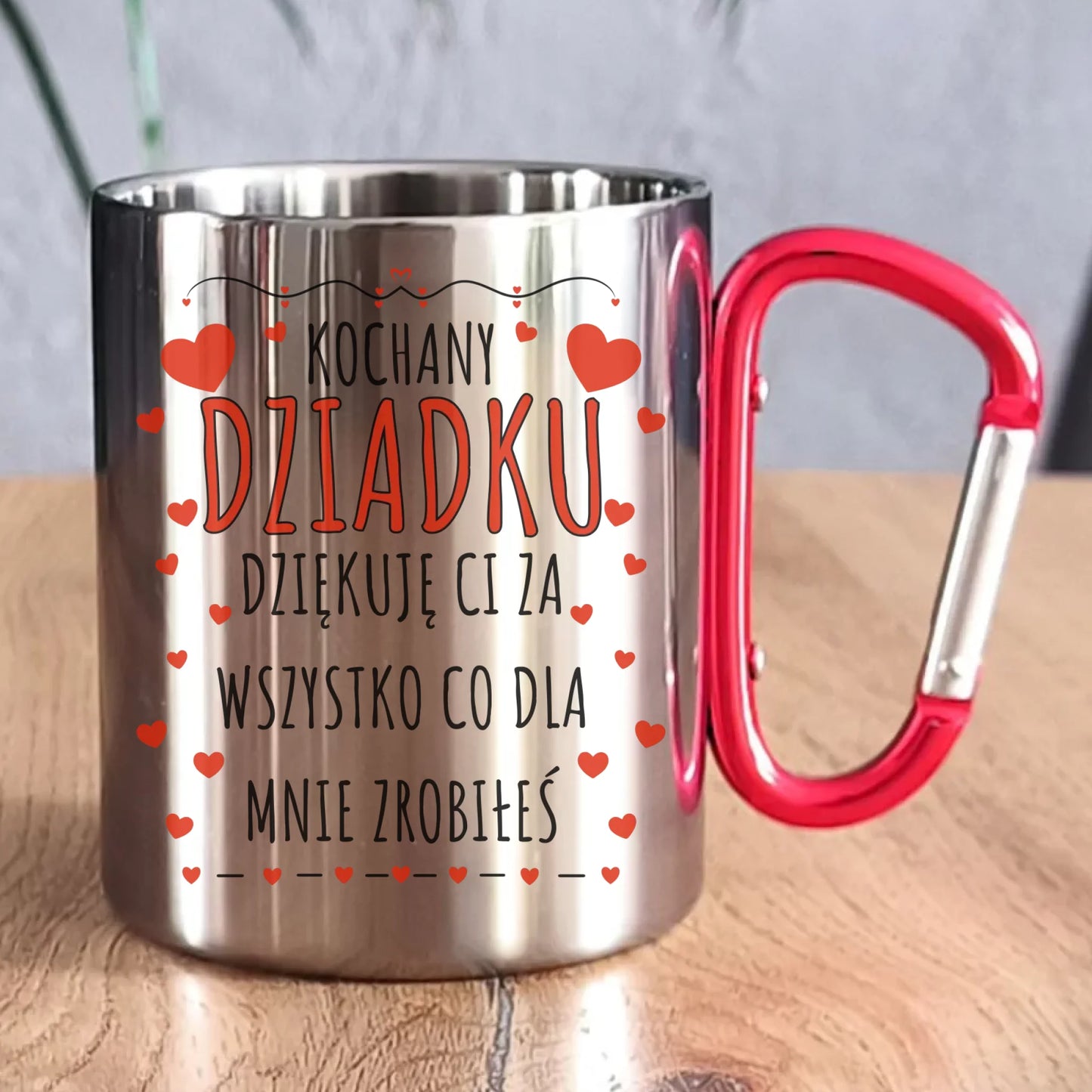 kubek metalowy dla dziadka - Kochany Dziadku dziękuję Ci D21 - StoryCups.pl