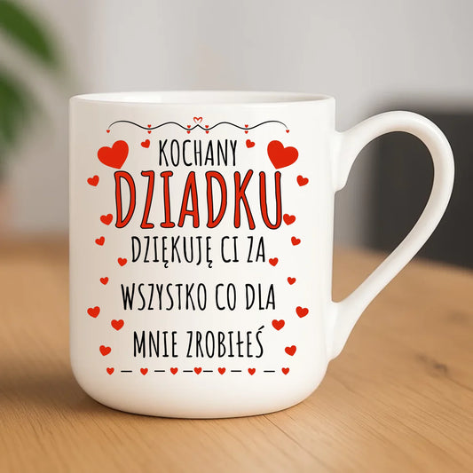 Kubek elegant dla dziadka - Kochany Dziadku dziękuję Ci D21 - StoryCups.pl