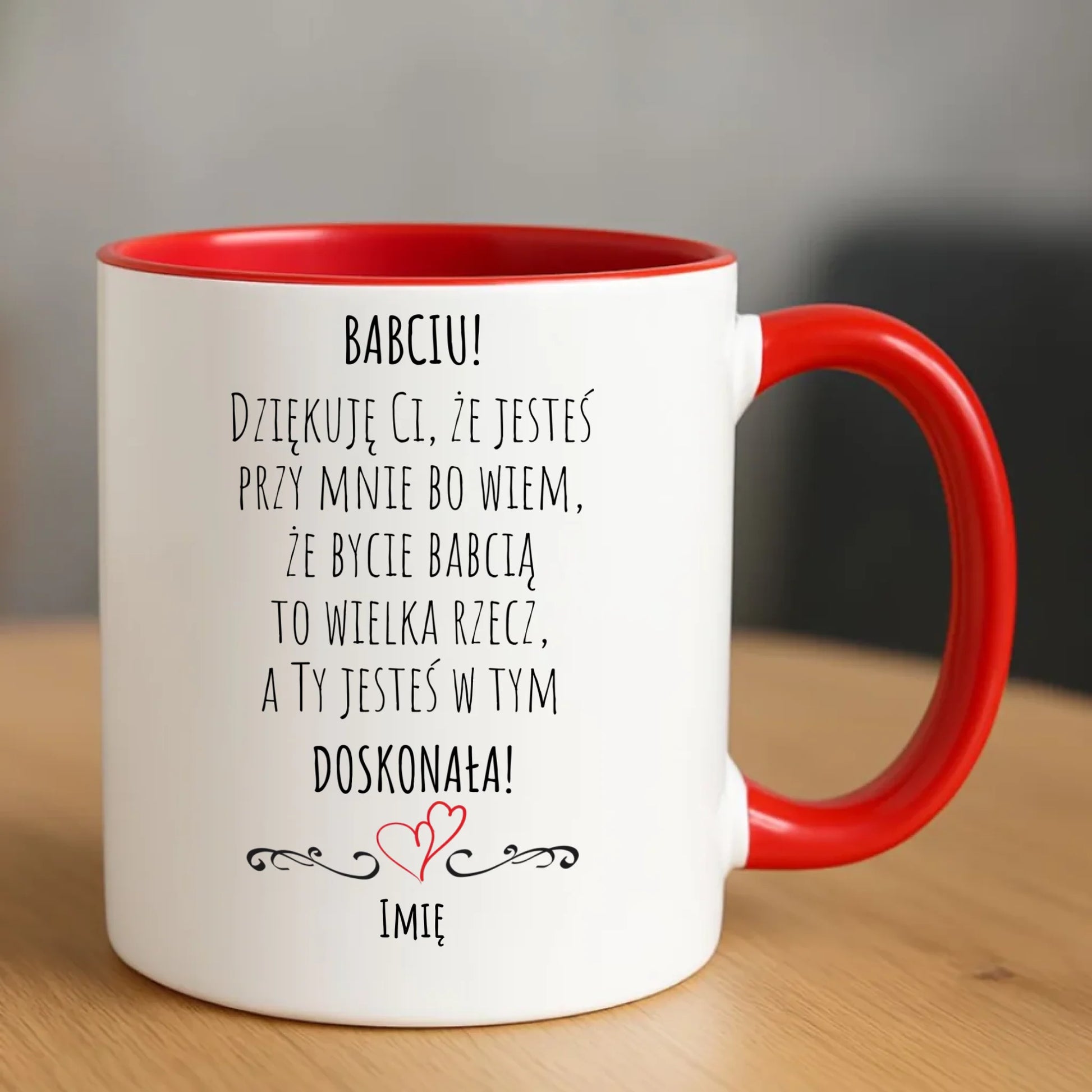 Kubek dla babci - Babciu jesteś doskonała dedykacja - personalizowany B22 - StoryCups.pl