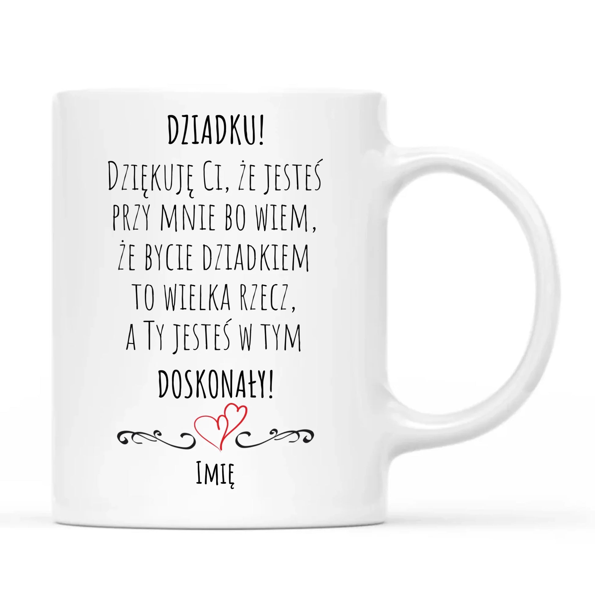 Kubek dla dziadka - Dziadku jesteś doskonały dedykacja - personalizowany D22 - StoryCups.pl