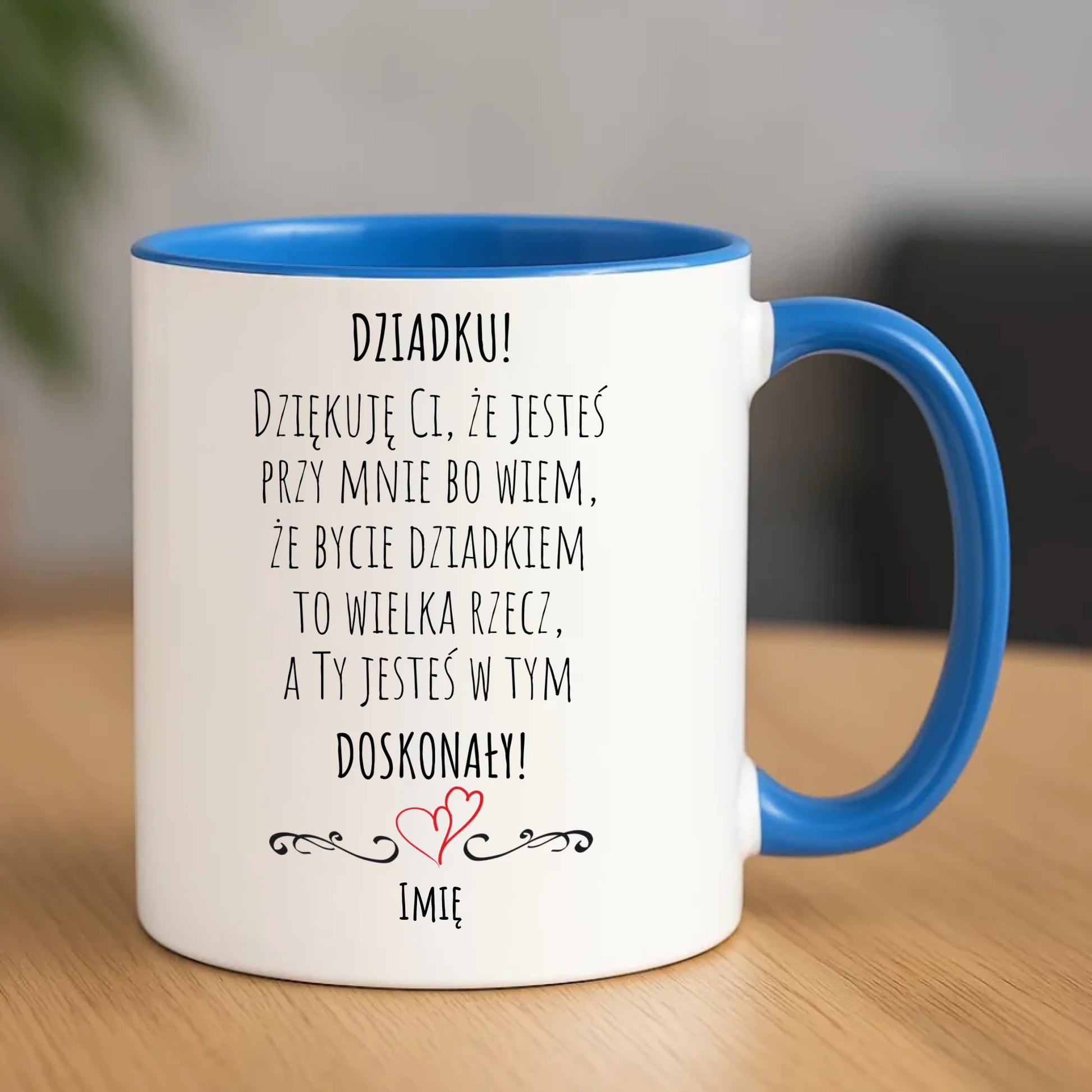 Kubek dla dziadka - Dziadku jesteś doskonały dedykacja - personalizowany D22 - StoryCups.pl
