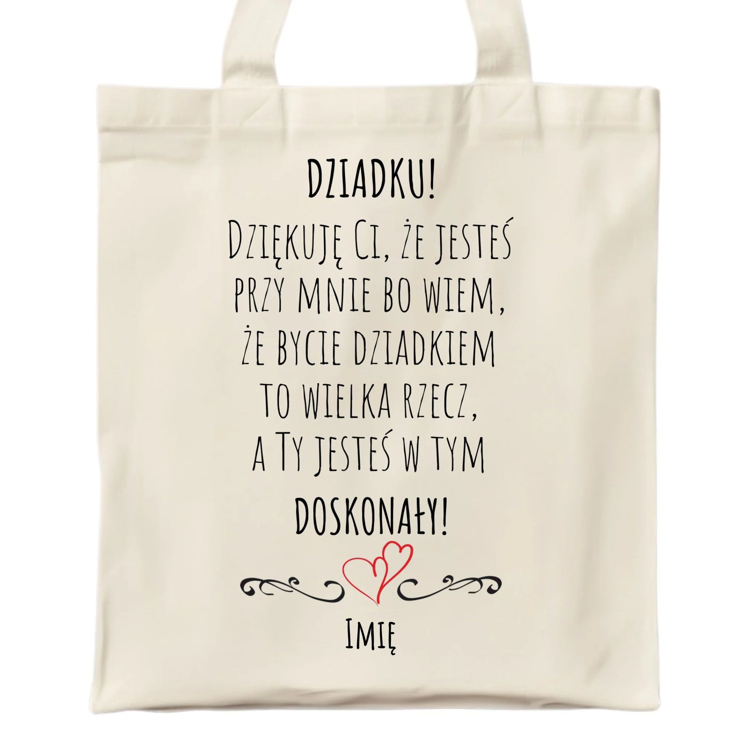 Torba dla dziadka - Dziadku jesteś doskonały dedykacja - personalizowana D22 - StoryCups.pl
