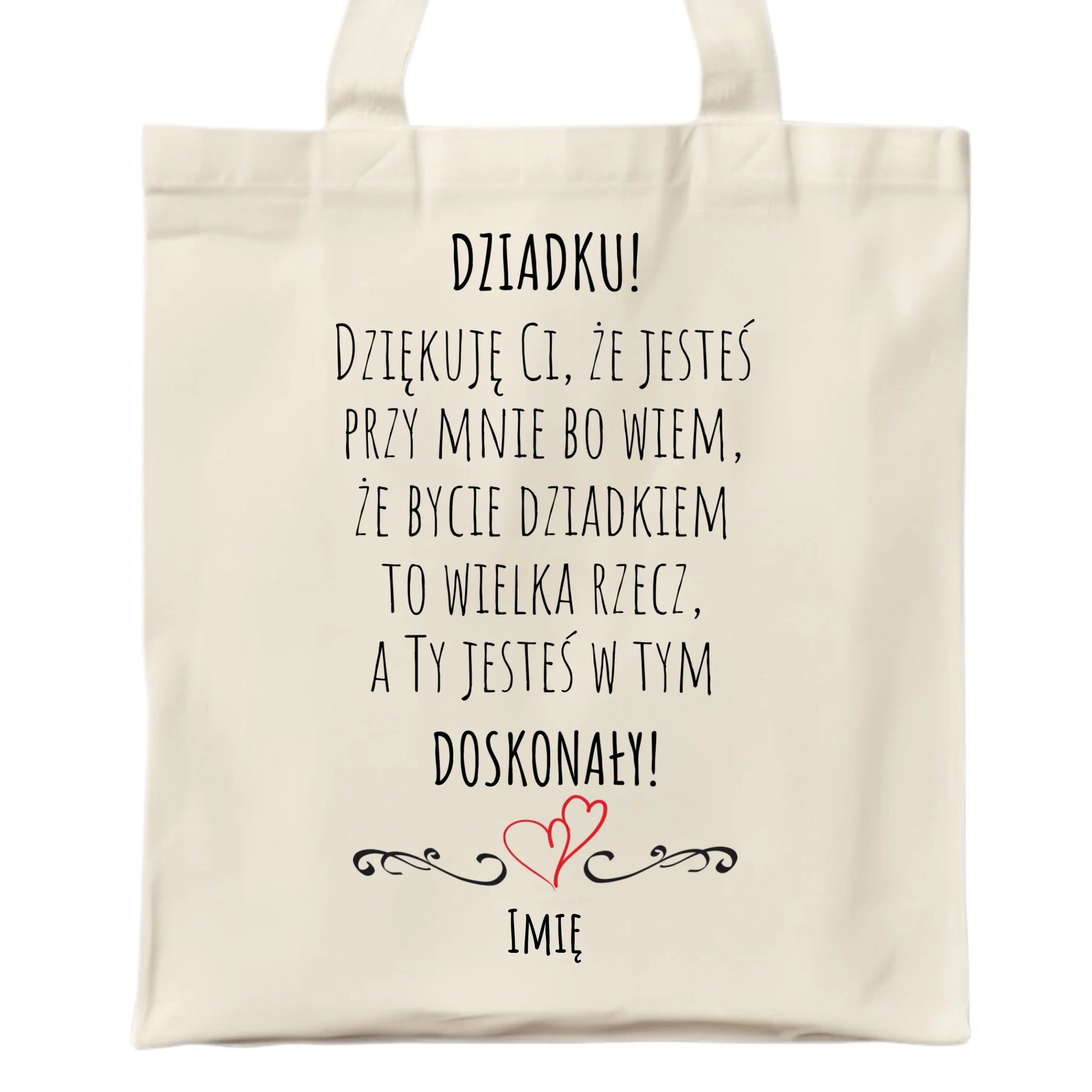 Torba dla dziadka - Dziadku jesteś doskonały dedykacja - personalizowana D22 - StoryCups.pl