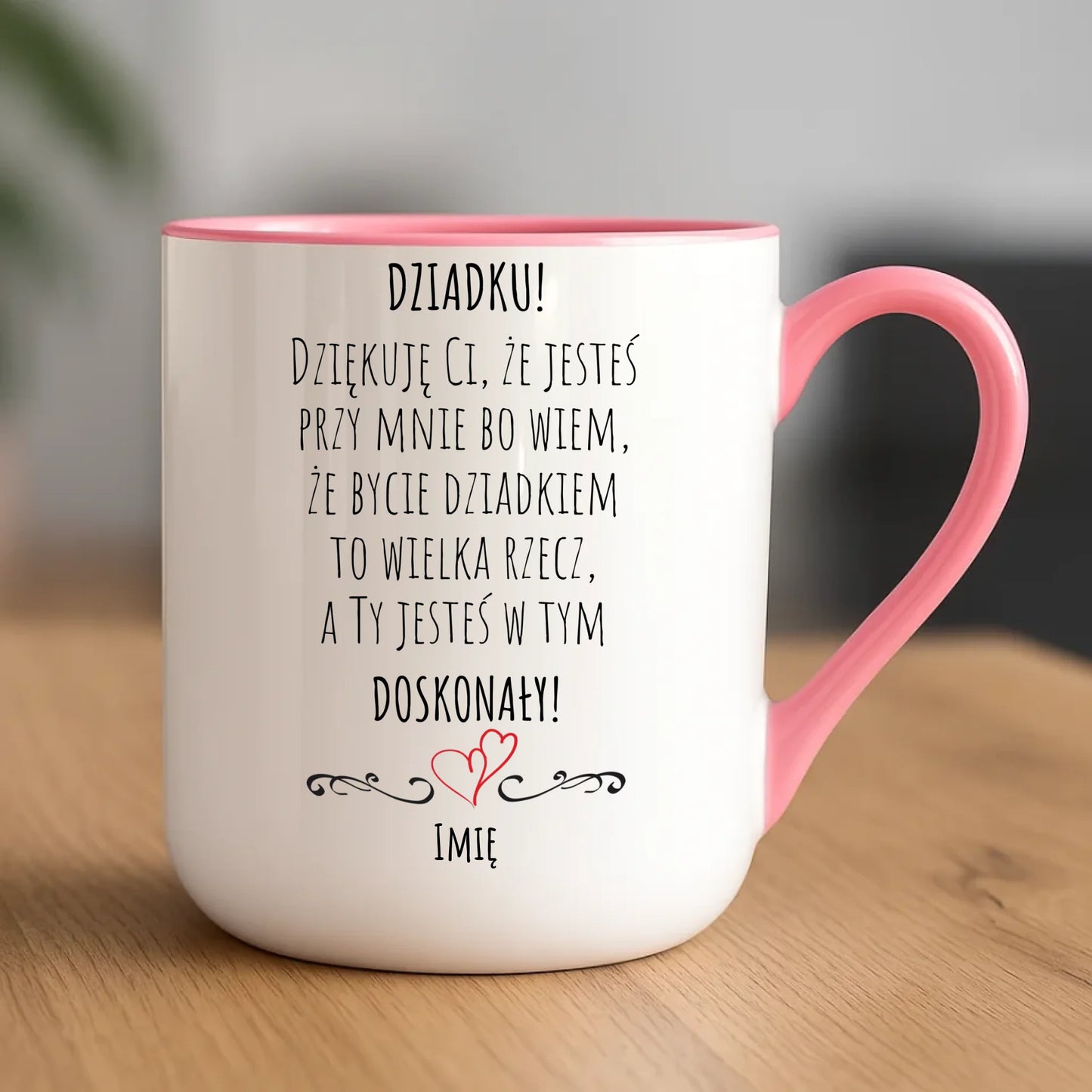 Kubek elegant dla dziadka - Dziadku jesteś doskonały dedykacja - personalizowany D22 - StoryCups.pl