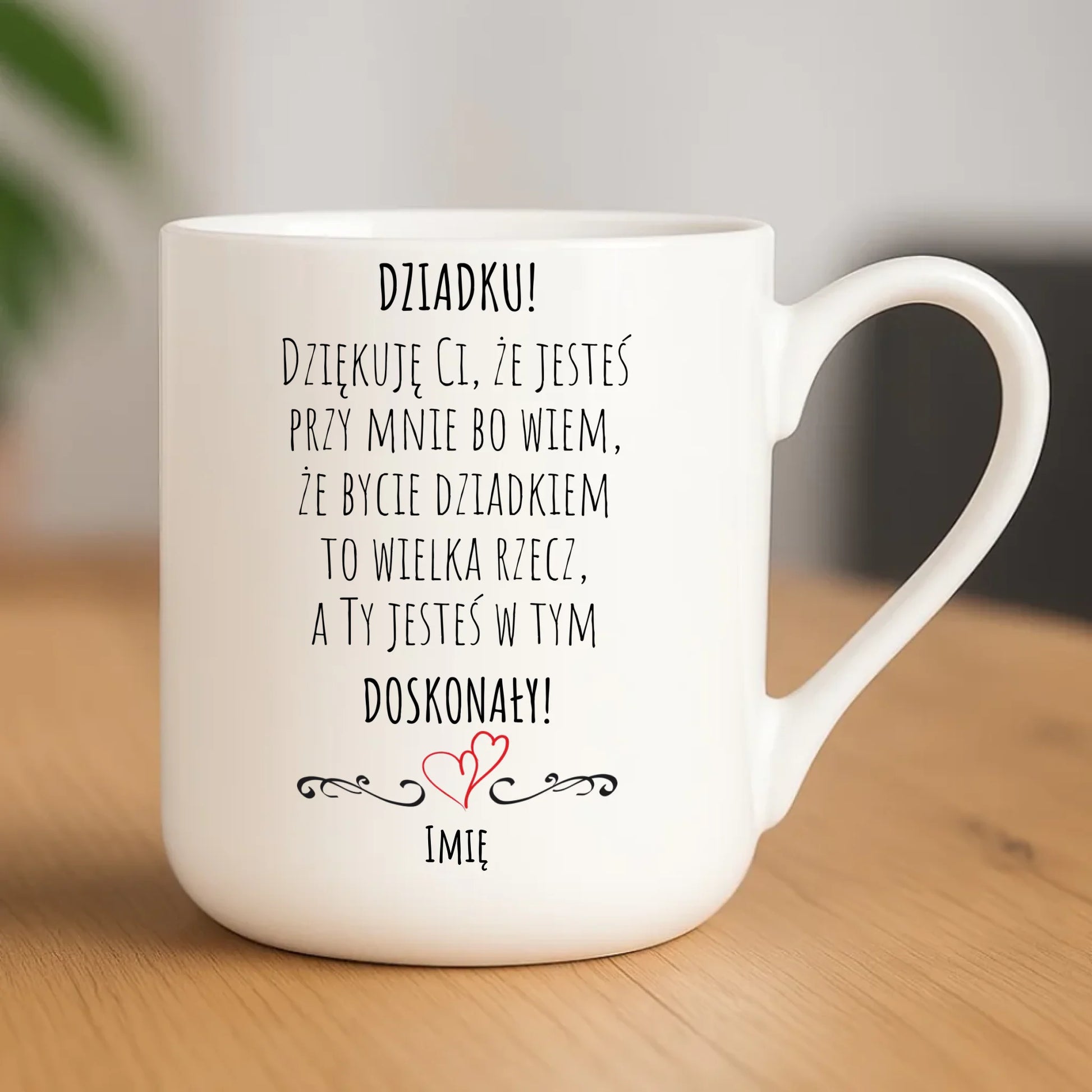 Kubek elegant dla dziadka - Dziadku jesteś doskonały dedykacja - personalizowany D22 - StoryCups.pl