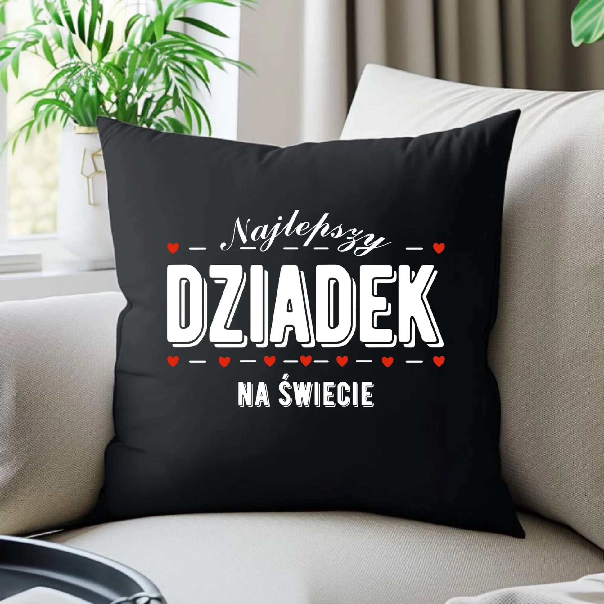 Poduszka dekoracyjna dla dziadka - Najlepszy dziadek na świecie D23 - StoryCups.pl