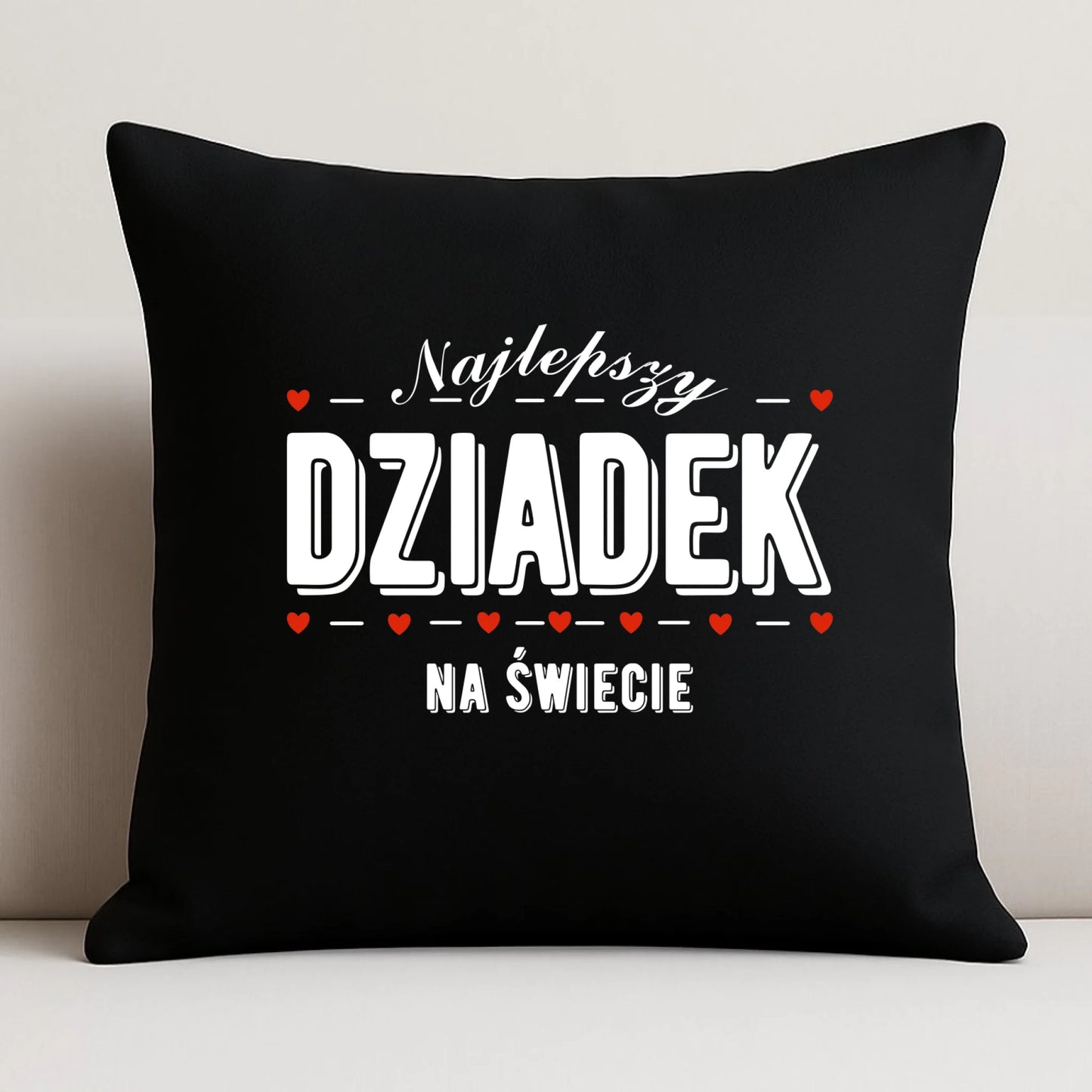 Poduszka dekoracyjna dla dziadka - Najlepszy dziadek na świecie D23 - StoryCups.pl