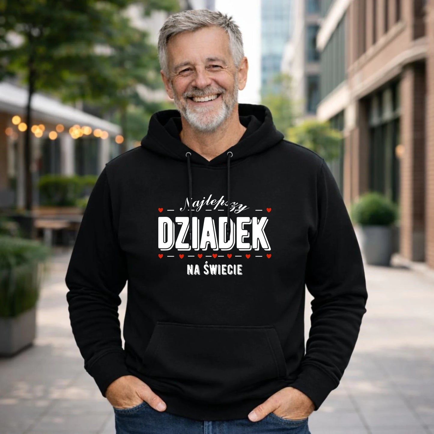 Bluza z kapturem dla dziadka - Najlepszy dziadek na świecie D23 - StoryCups.pl