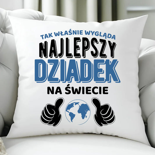 Poduszka dla dziadka - Tak wygląda najlepszy dziadek na świecie D24 - StoryCups.pl