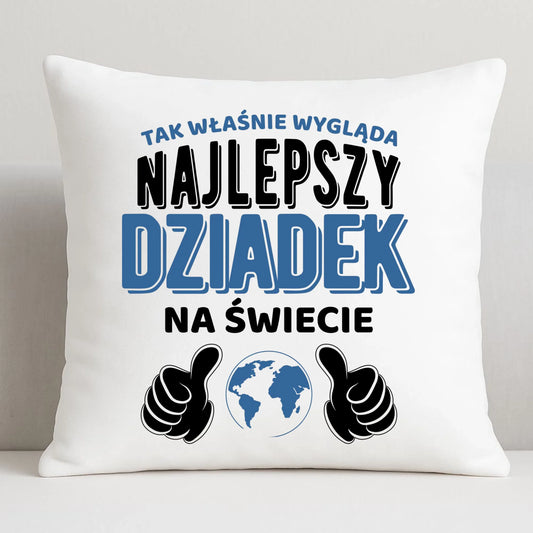 Poduszka dla dziadka - Tak wygląda najlepszy dziadek na świecie D24 - StoryCups.pl