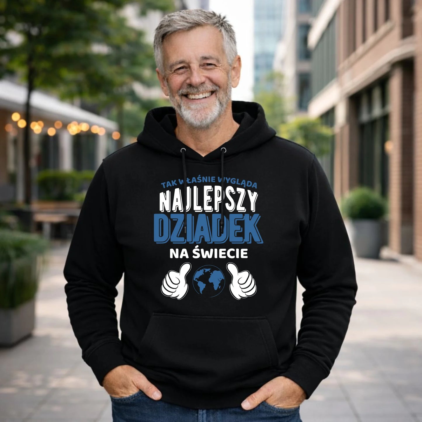 Bluza z kapturem dla dziadka - Tak wygląda najlepszy dziadek na świecie D24 - StoryCups.pl