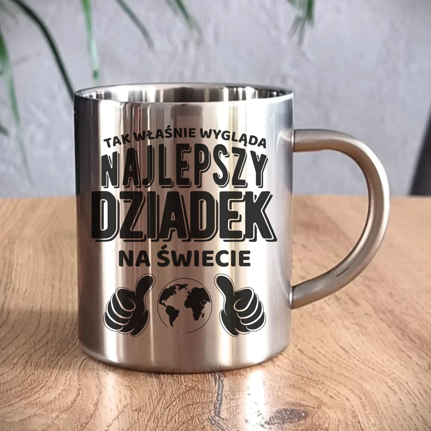 Kubek metalowy dla dziadka - Tak wygląda najlepszy dziadek na świecie D24 - StoryCups.pl