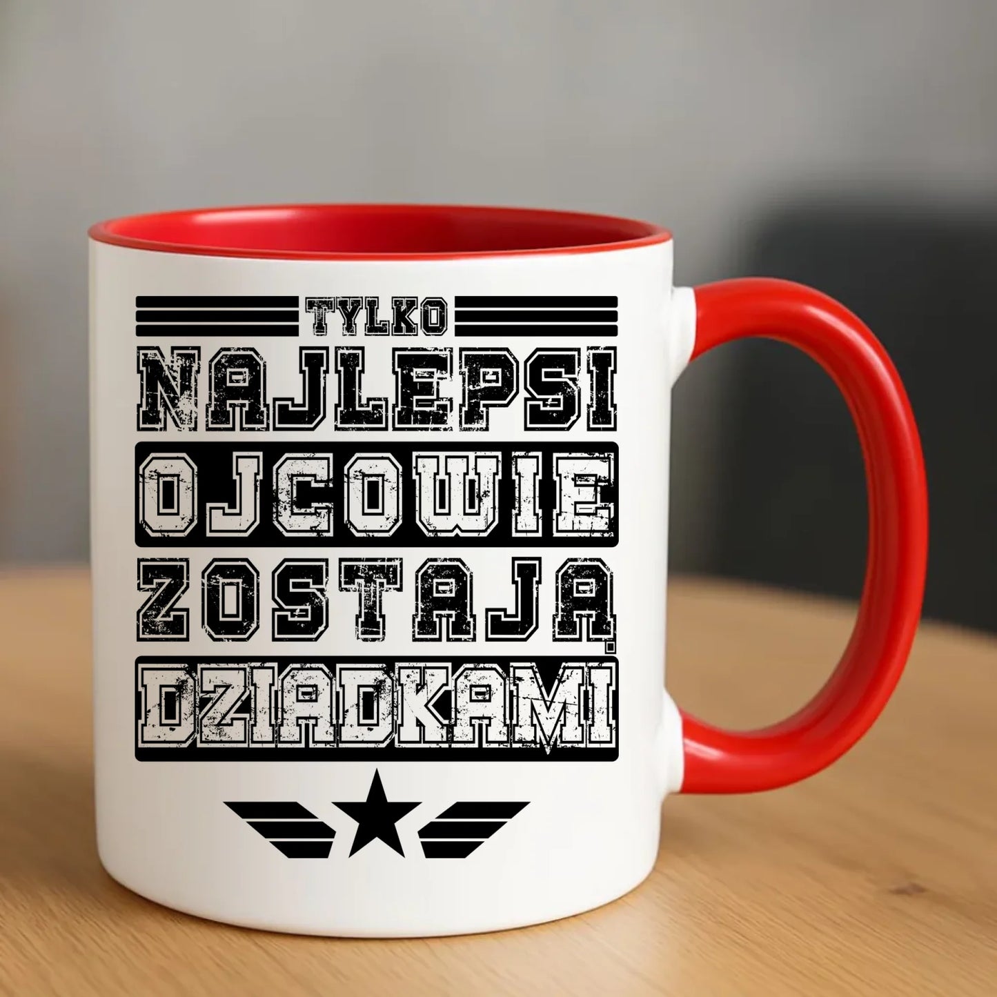 Kubek dla dziadka - Tylko najlepsi ojcowie zostają dziadkami D25 - StoryCups.pl