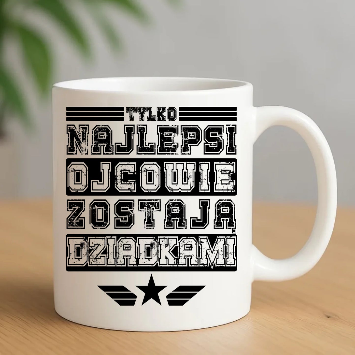 Kubek dla dziadka - Tylko najlepsi ojcowie zostają dziadkami D25 - StoryCups.pl