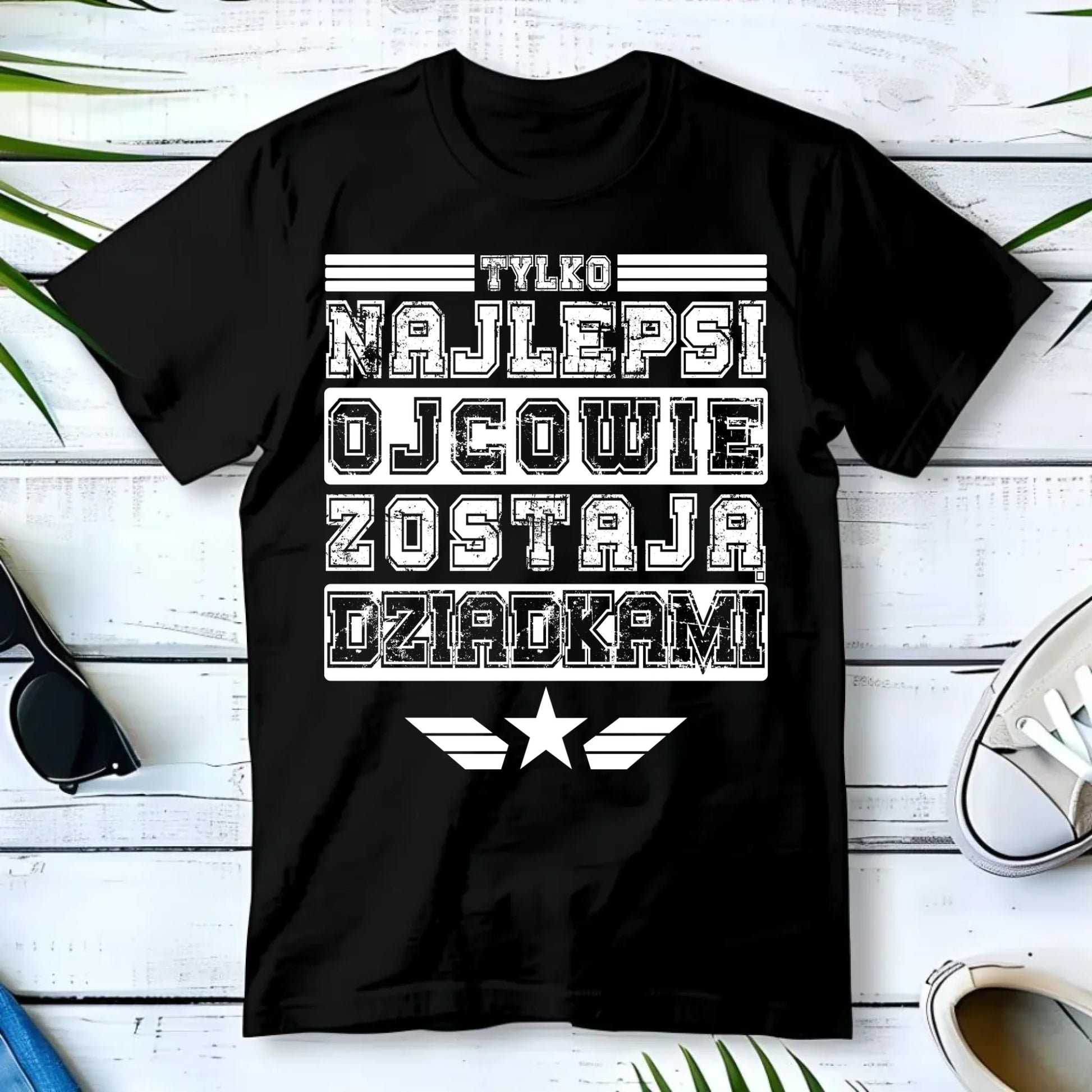 Koszulka dla dziadka - Tylko najlepsi ojcowie zostają dziadkami D25 - StoryCups.pl