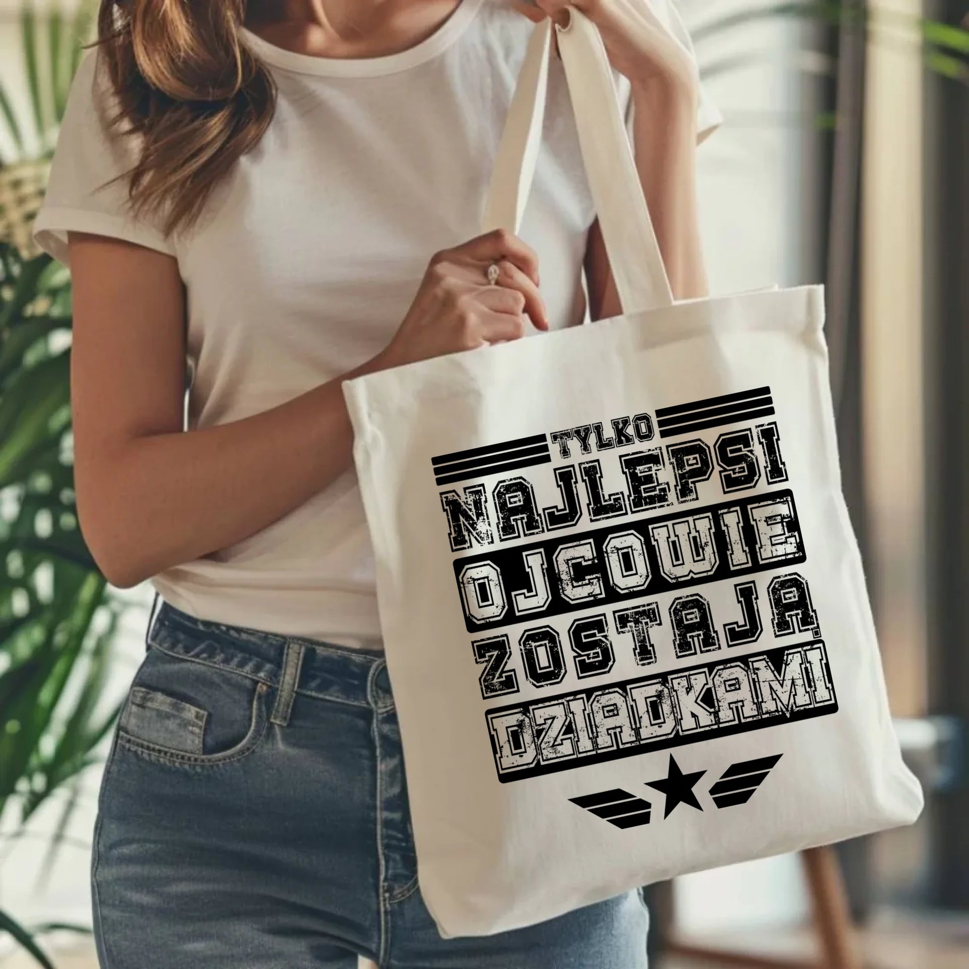 Torba dla dziadka - Tylko najlepsi ojcowie zostają dziadkami D25 - StoryCups.pl