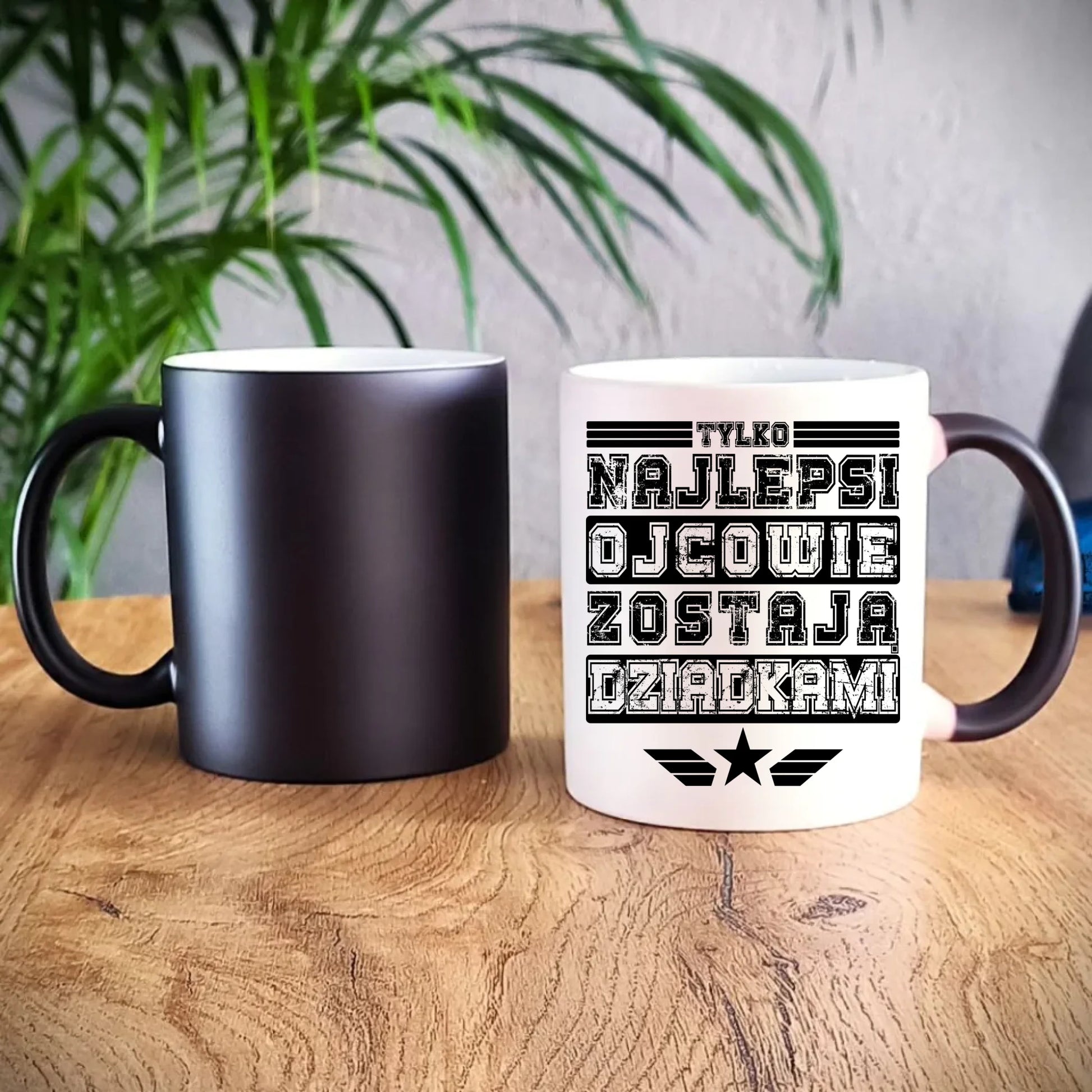 Kubek magiczny dla dziadka - Tylko najlepsi ojcowie zostają dziadkami D25 - StoryCups.pl