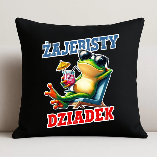 Poduszka dekoracyjna dla dziadka - Żajebisty dziadek D27 - StoryCups.pl