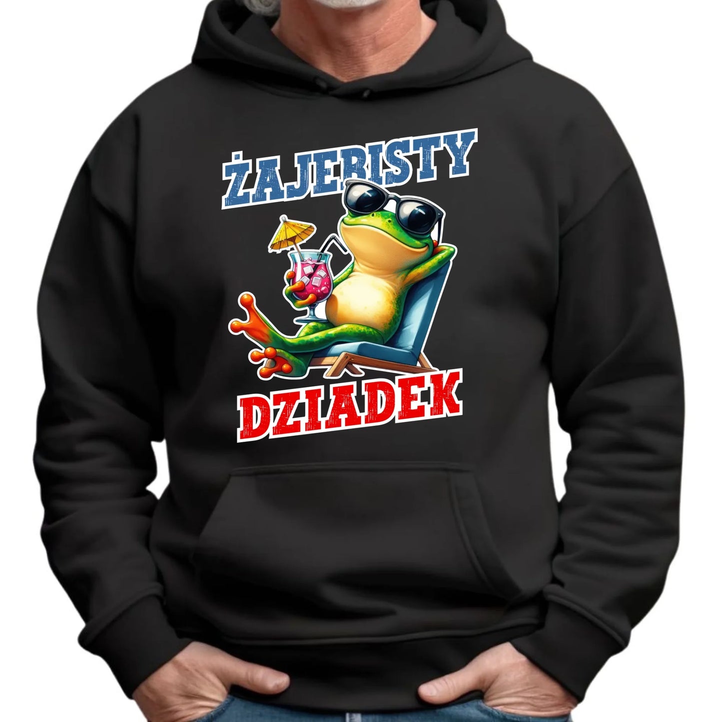 Bluza z kapturem dla dziadka - Żajebisty dziadek D27 - StoryCups.pl