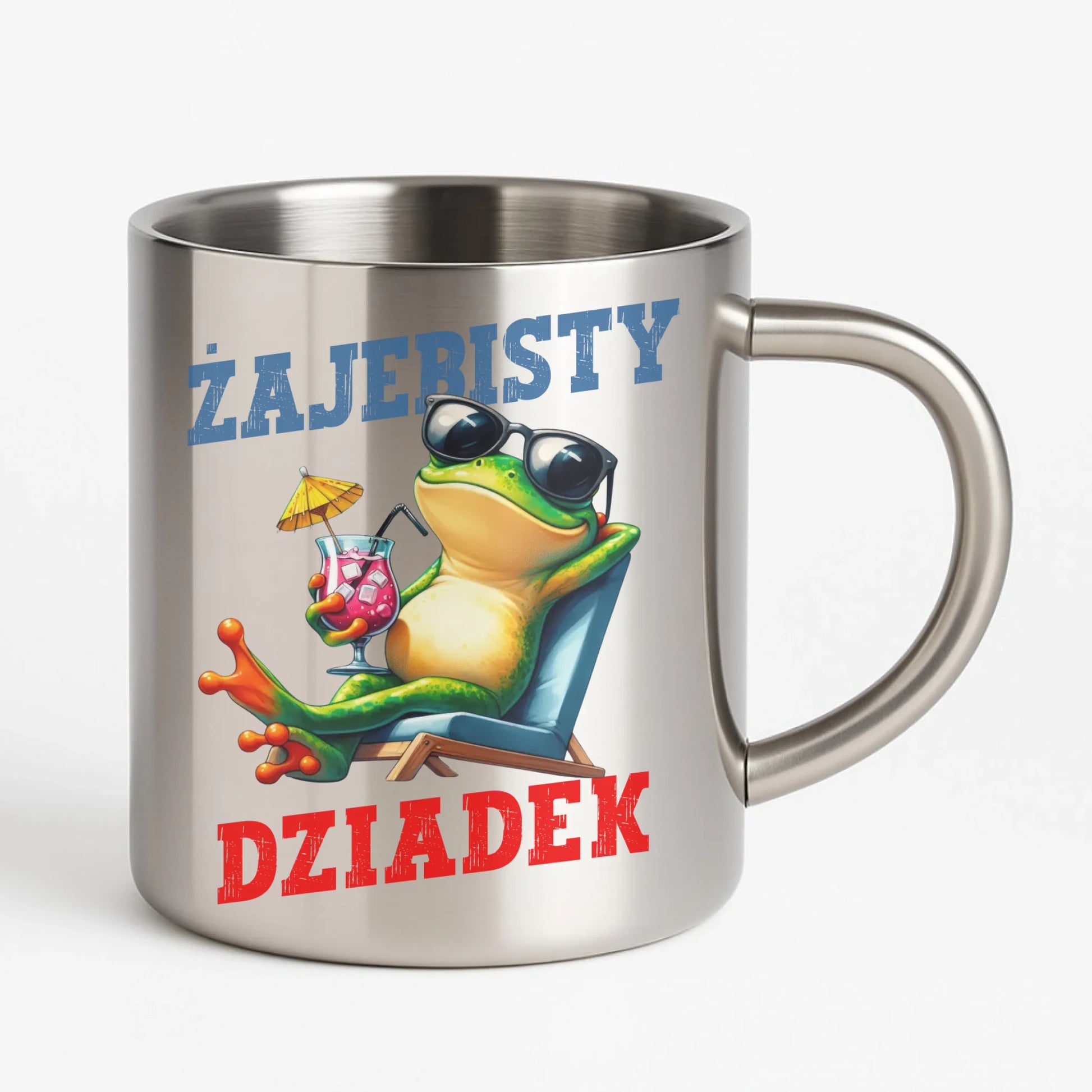 Kubek metalowy dla dziadka - Żajebisty dziadek D27 - StoryCups.pl