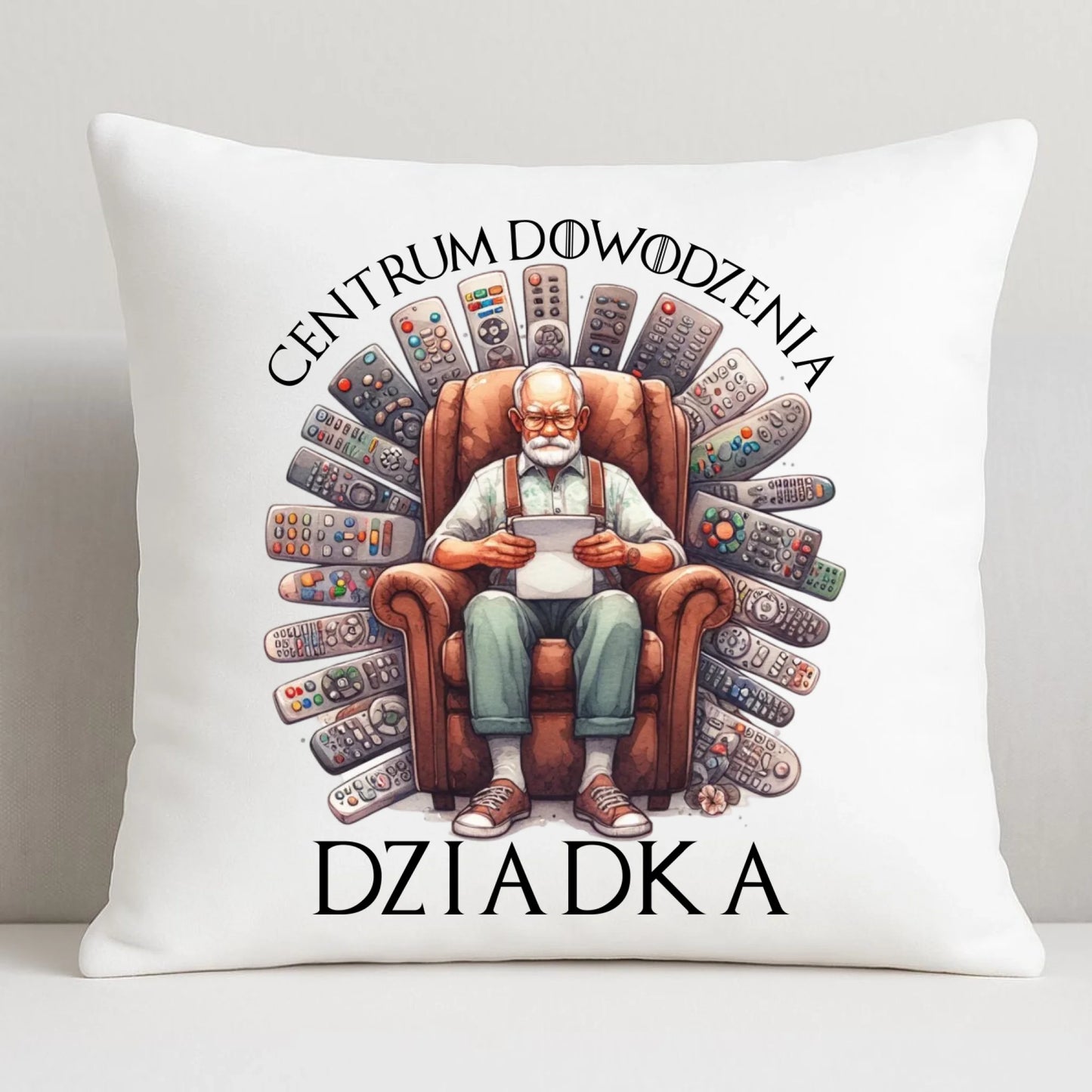 Poduszka dla dziadka - Centrum dowodzenia D28 - StoryCups.pl