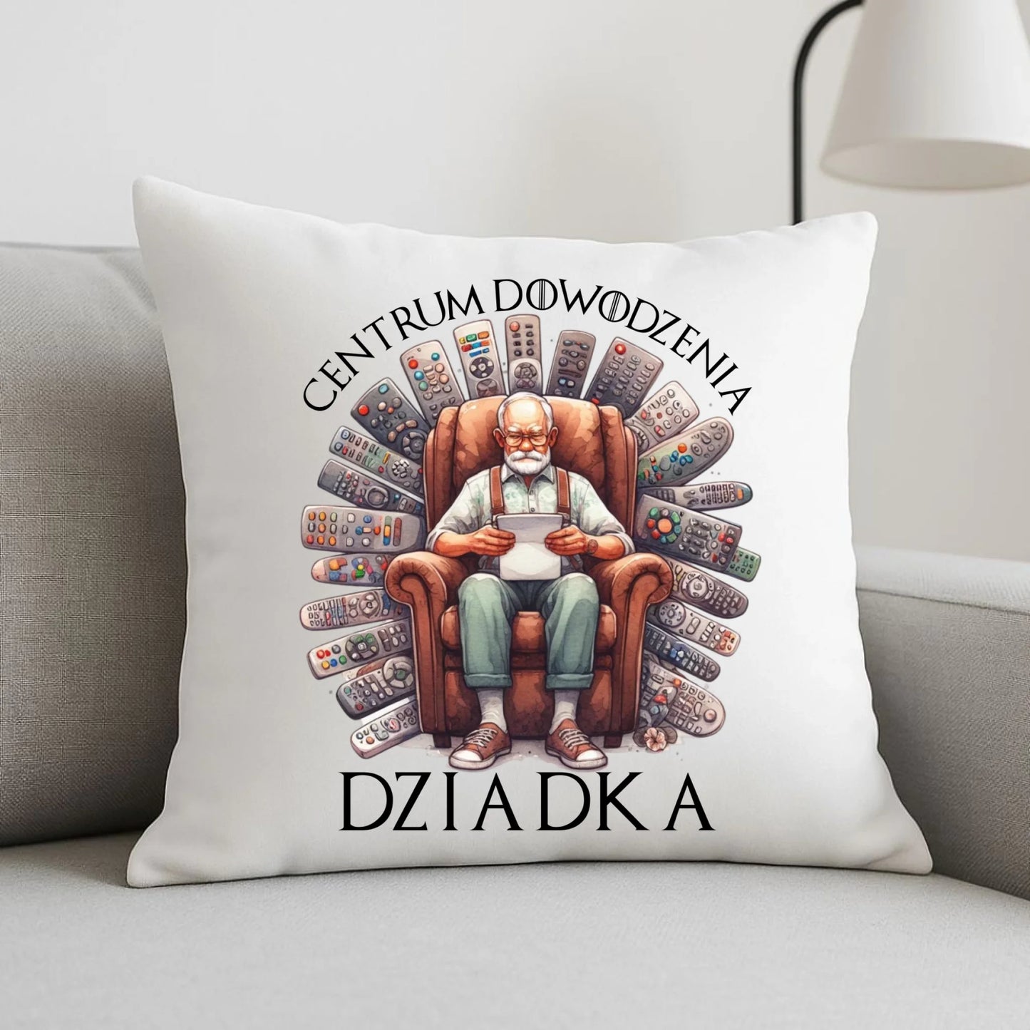 Poduszka dla dziadka - Centrum dowodzenia D28 - StoryCups.pl