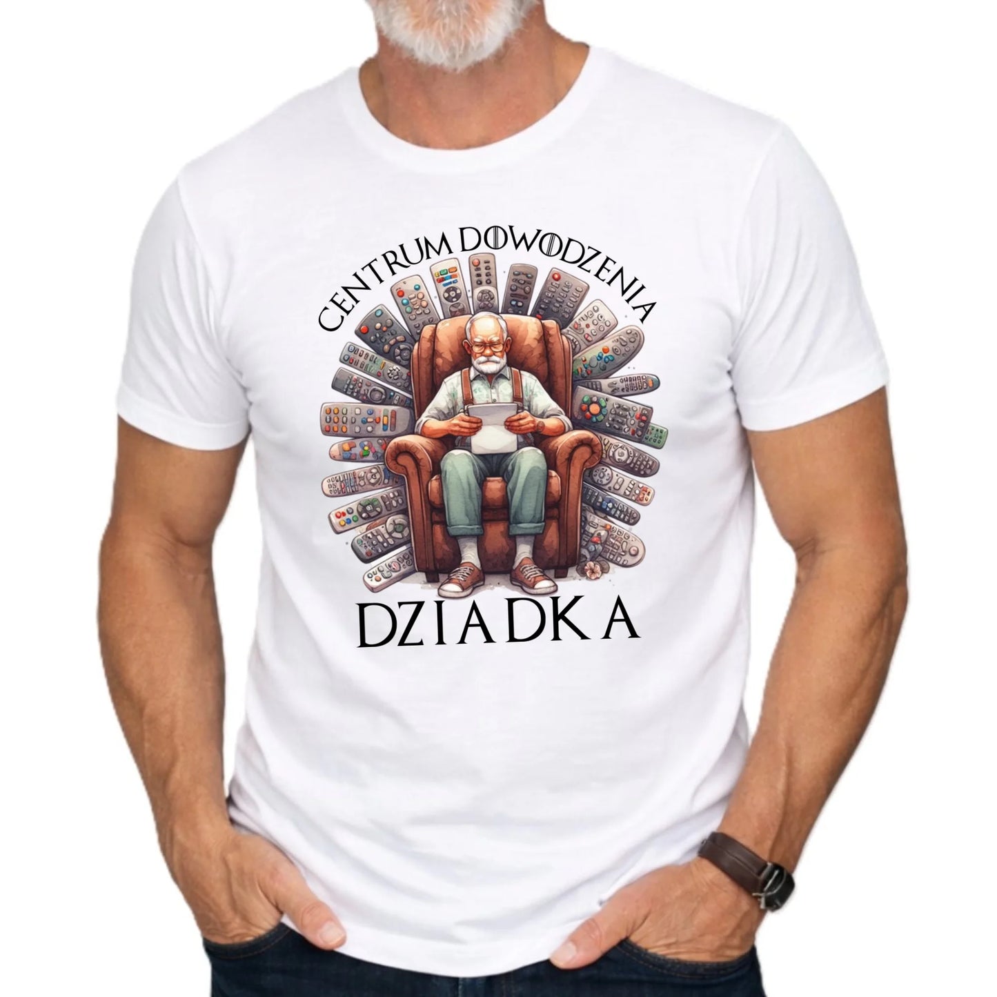 Koszulka dla dziadka - Centrum dowodzenia D28 - StoryCups.pl