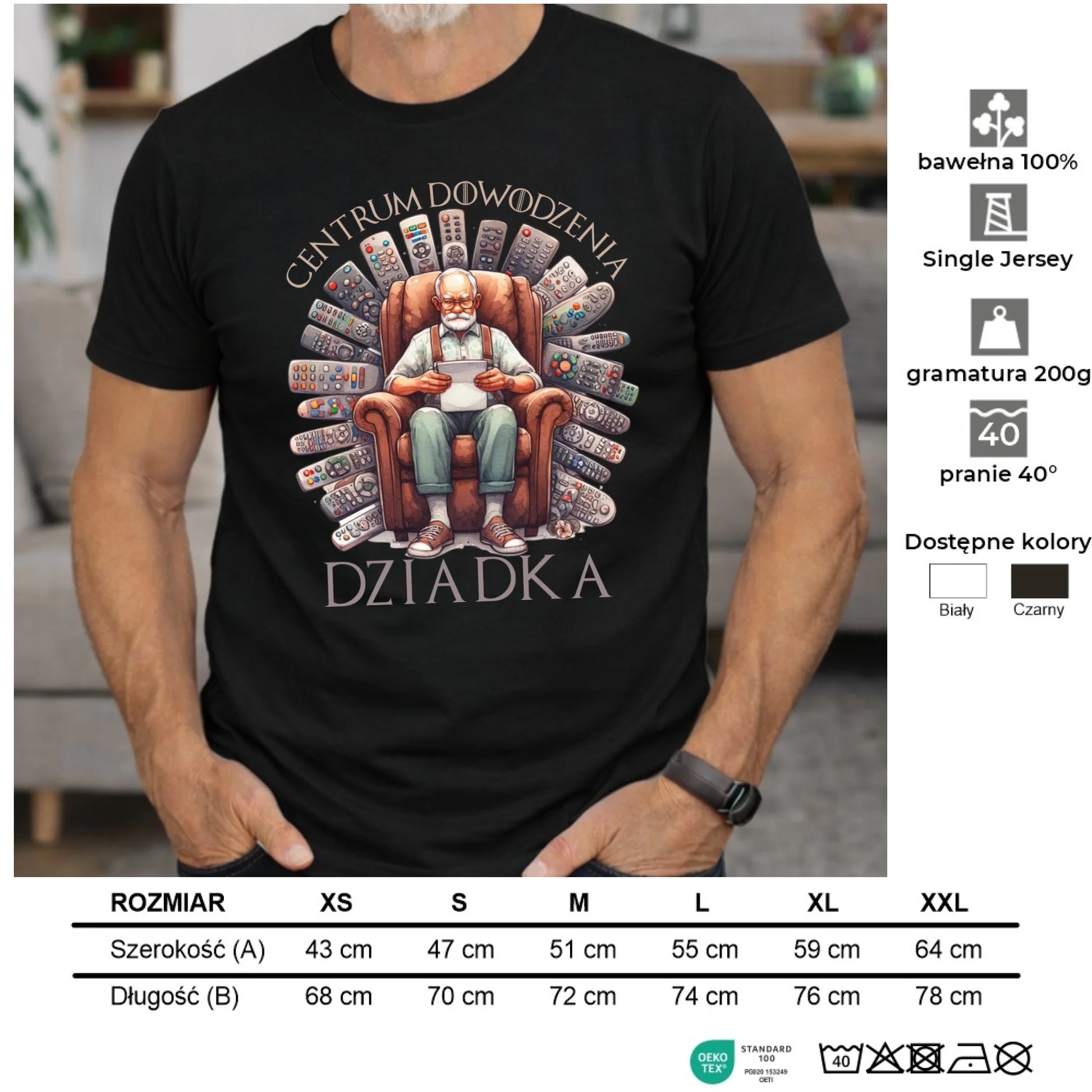 Koszulka dla dziadka - Centrum dowodzenia D28 - StoryCups.pl