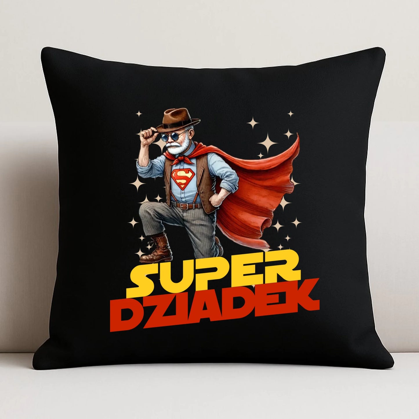 Poduszka dekoracyjna dla dziadka - Super Dziadek D29 - StoryCups.pl