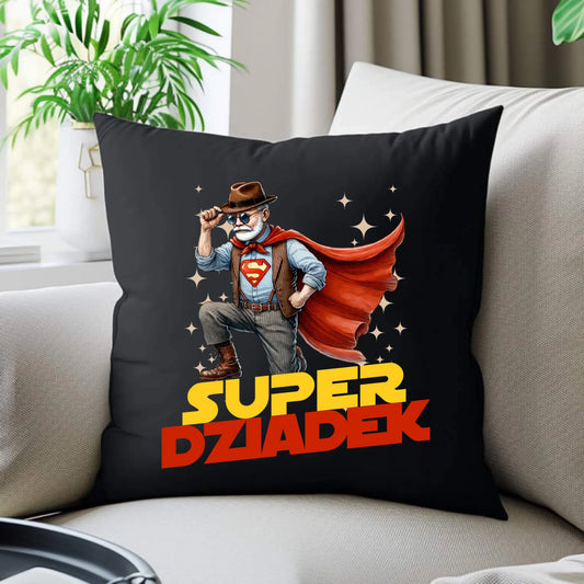Poduszka dekoracyjna dla dziadka - Super Dziadek D29 - StoryCups.pl