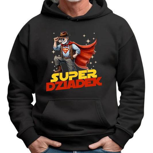 Bluza z kapturem dla dziadka - Super Dziadek D29 - StoryCups.pl