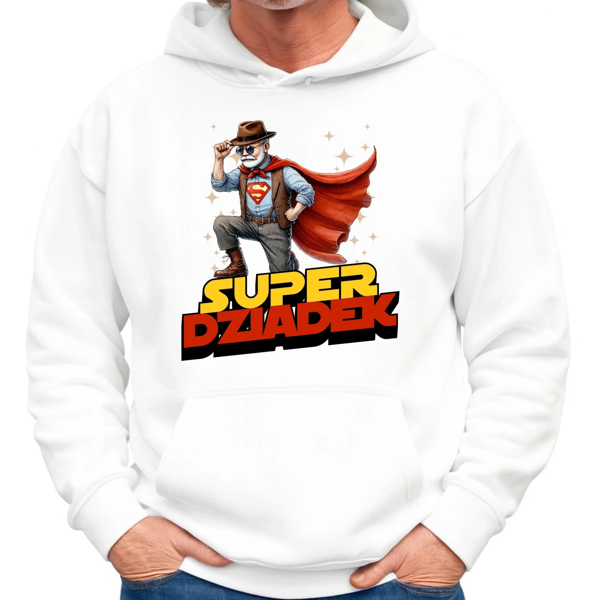 Bluza z kapturem dla dziadka - Super Dziadek D29 - StoryCups.pl