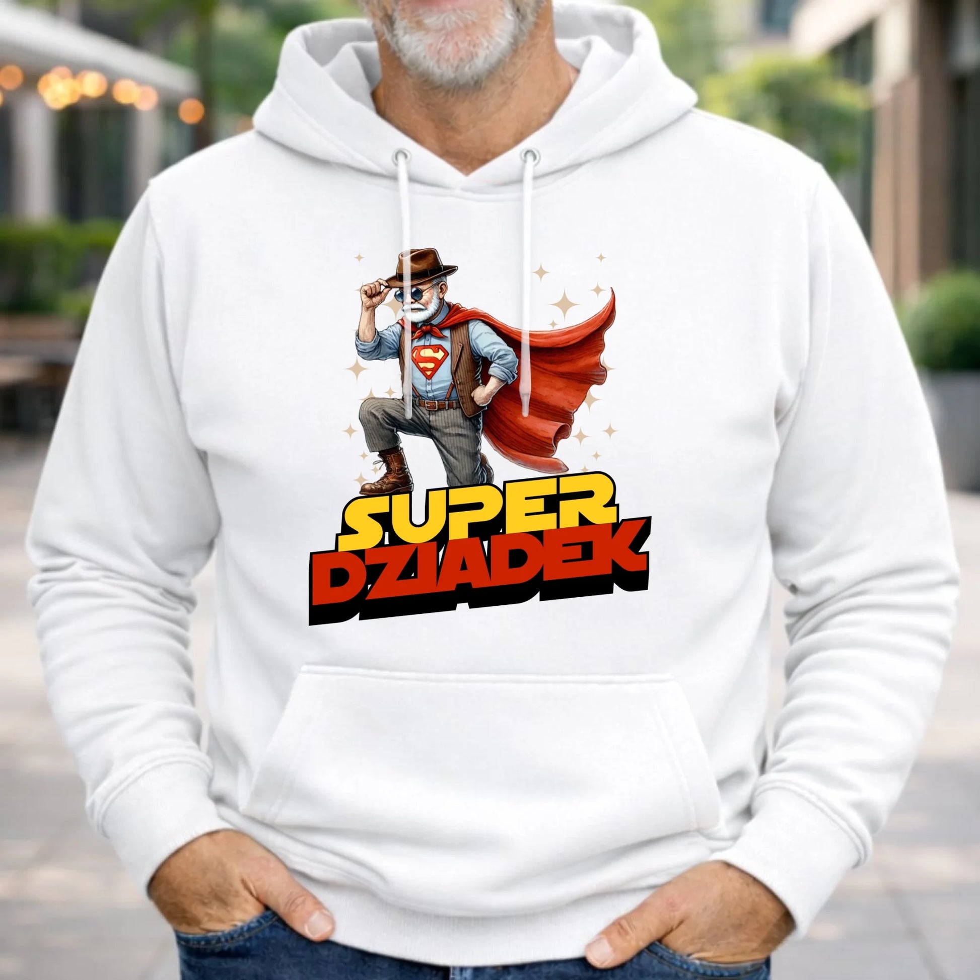 Bluza z kapturem dla dziadka - Super Dziadek D29 - StoryCups.pl