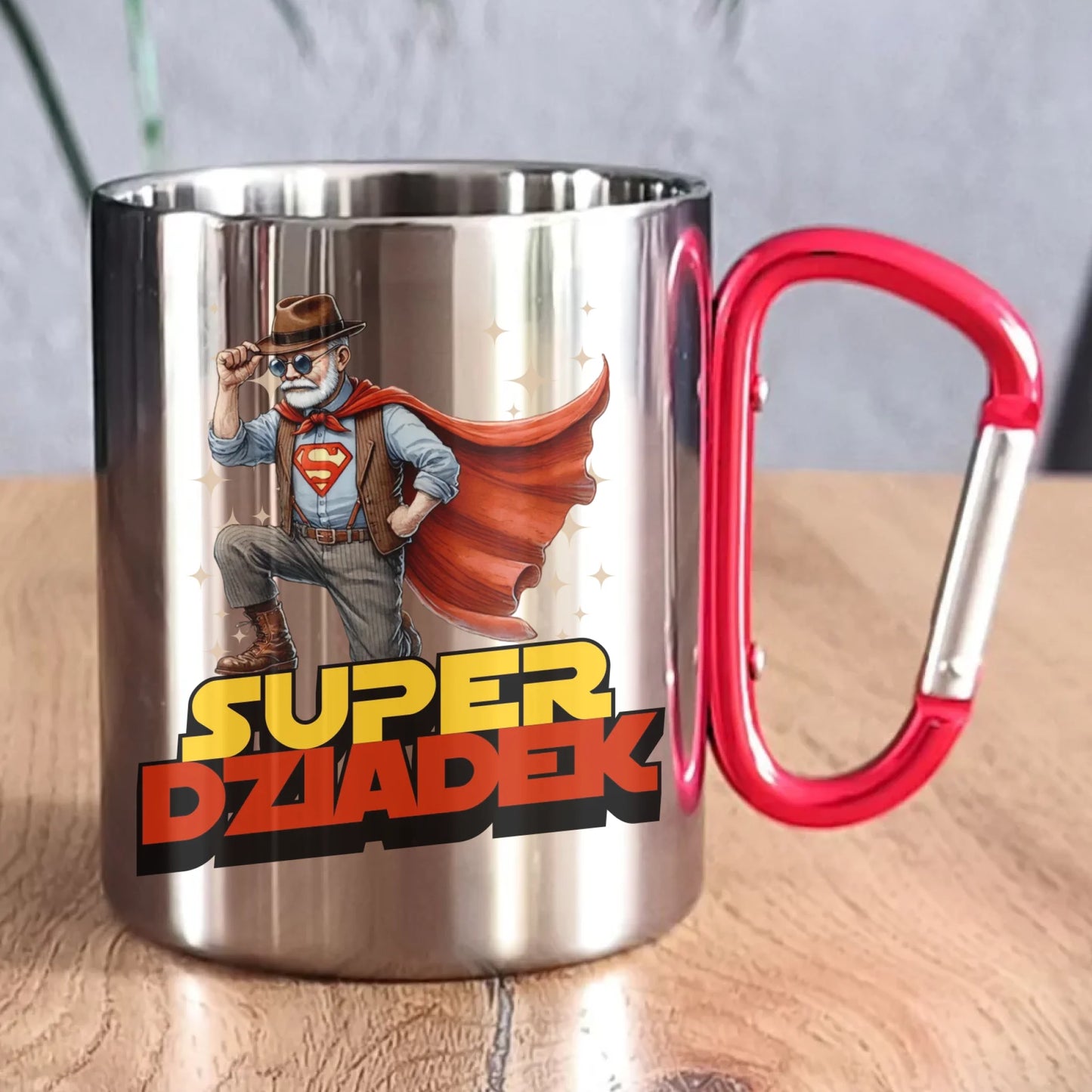 Kubek metalowy dla dziadka - Super Dziadek D29 - StoryCups.pl