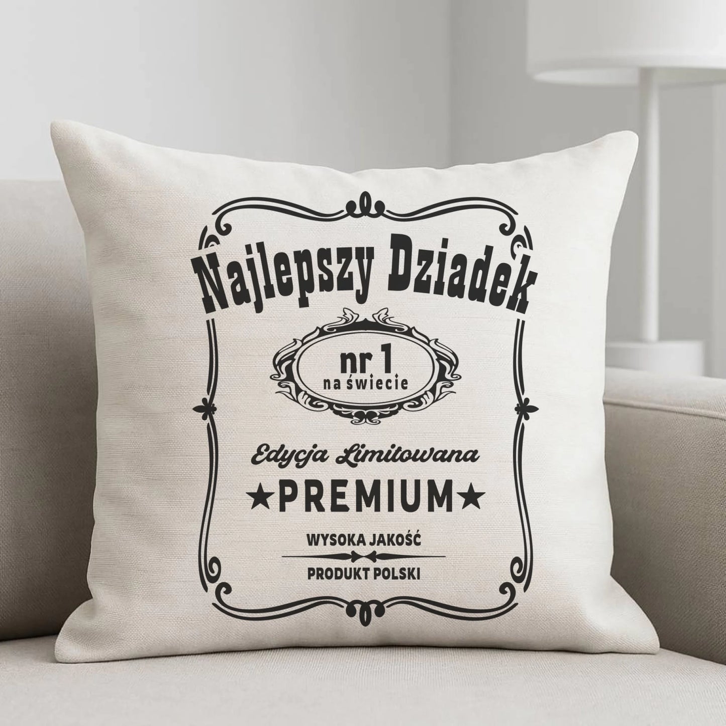 Poduszka dla dziadka - Najlepszy dziadek edycja limitowana D30 - StoryCups.pl